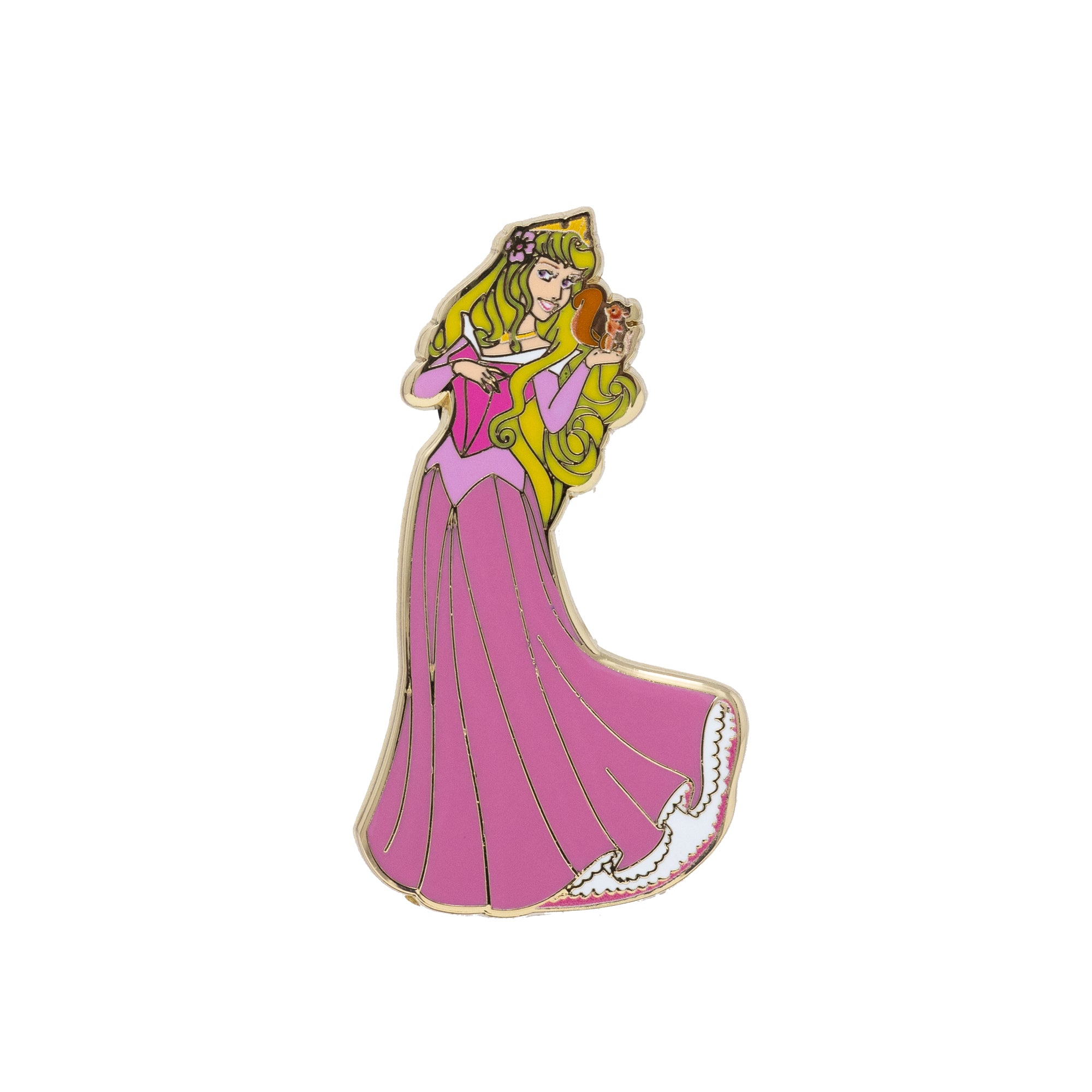 Disney Princess Sleeping Beauty Aurora with Chipmunk Collectible Trading Pin Disney Princess Sleeping Beauty Aurora with Chipmunk Collectible Trading Pin