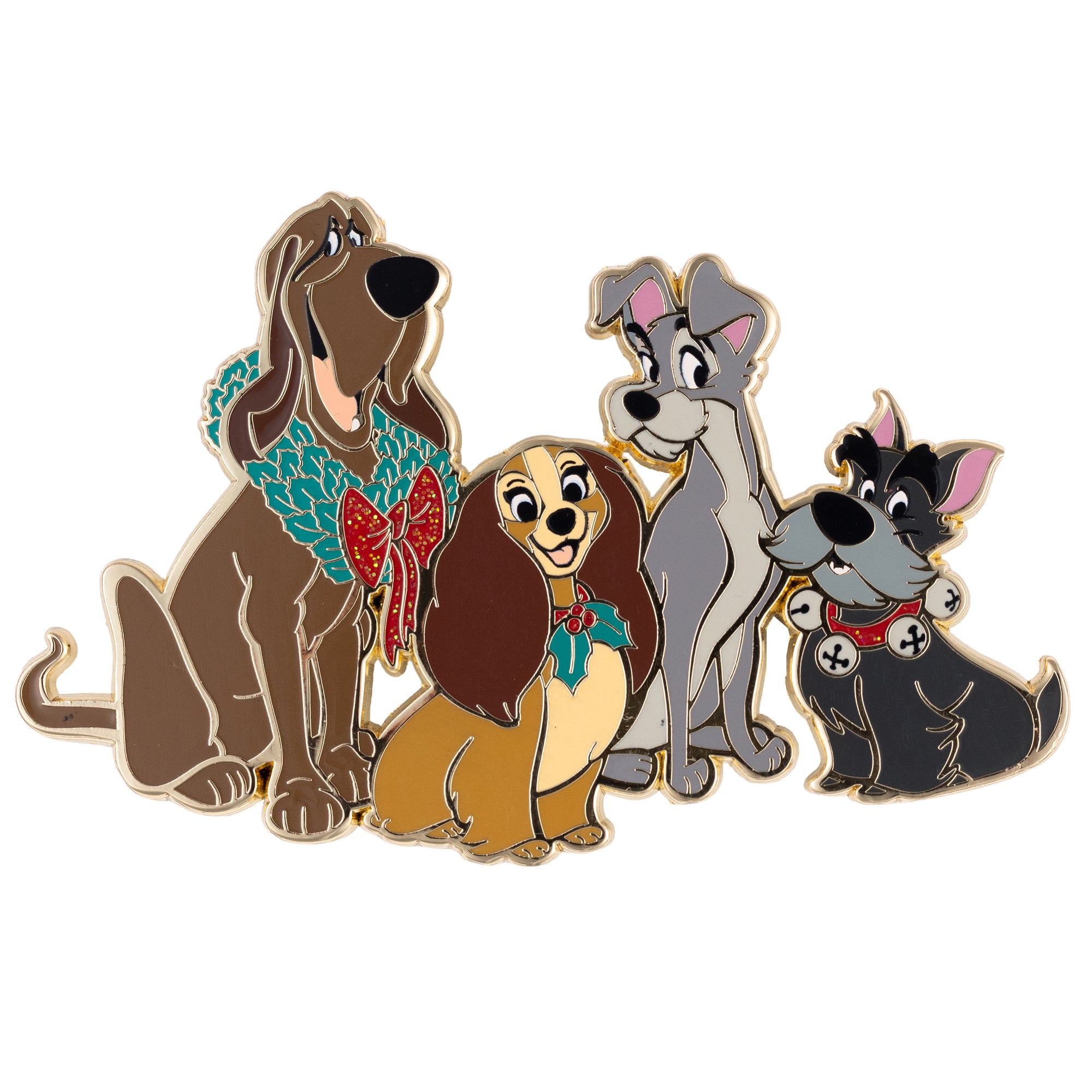 Disney Holidays Lady and the Tramp Disney Dogs Jumbo Collectible