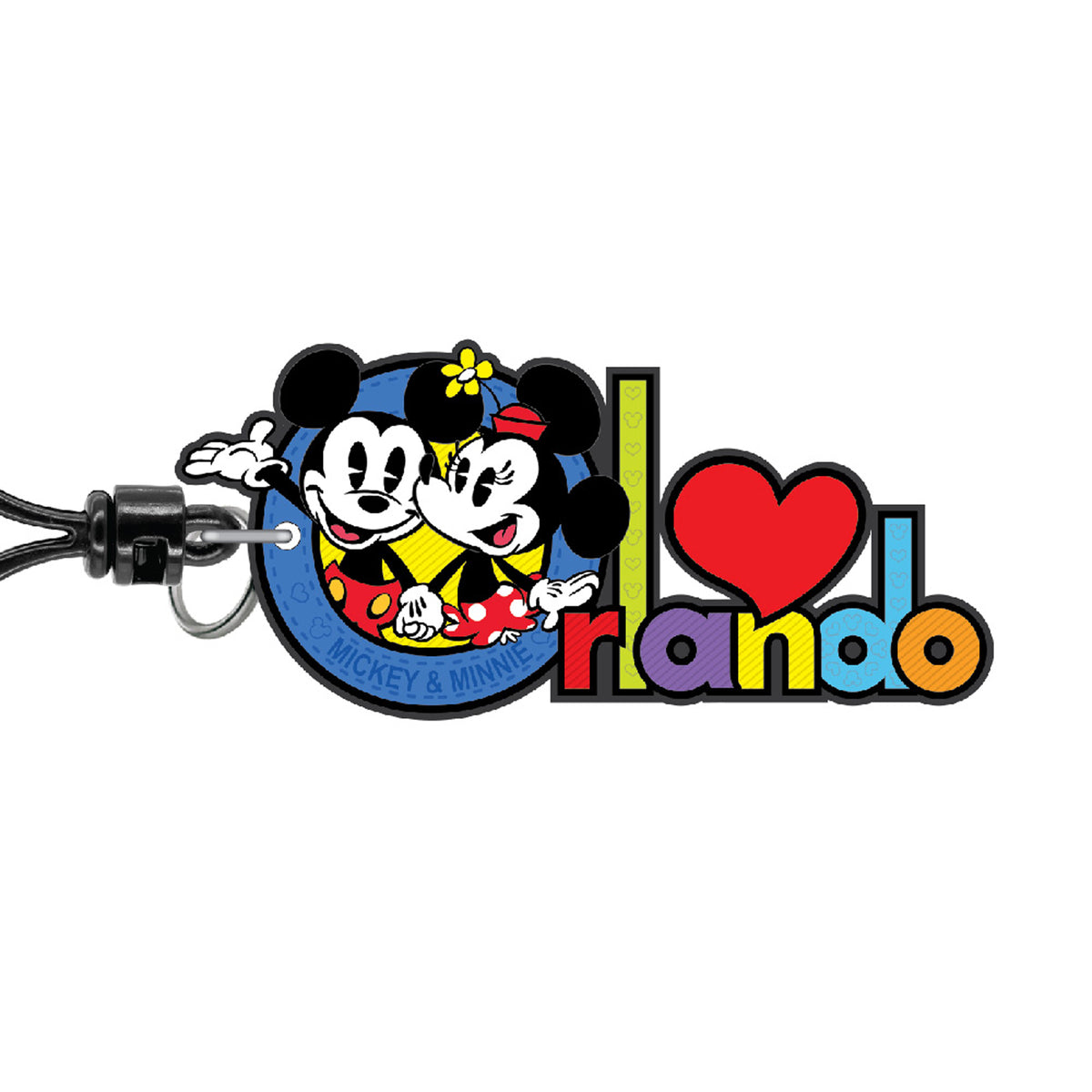 Disney Orlando Mickey Mouse and Friends Collectible Soft Touch Bag Clip/Luggage Charm