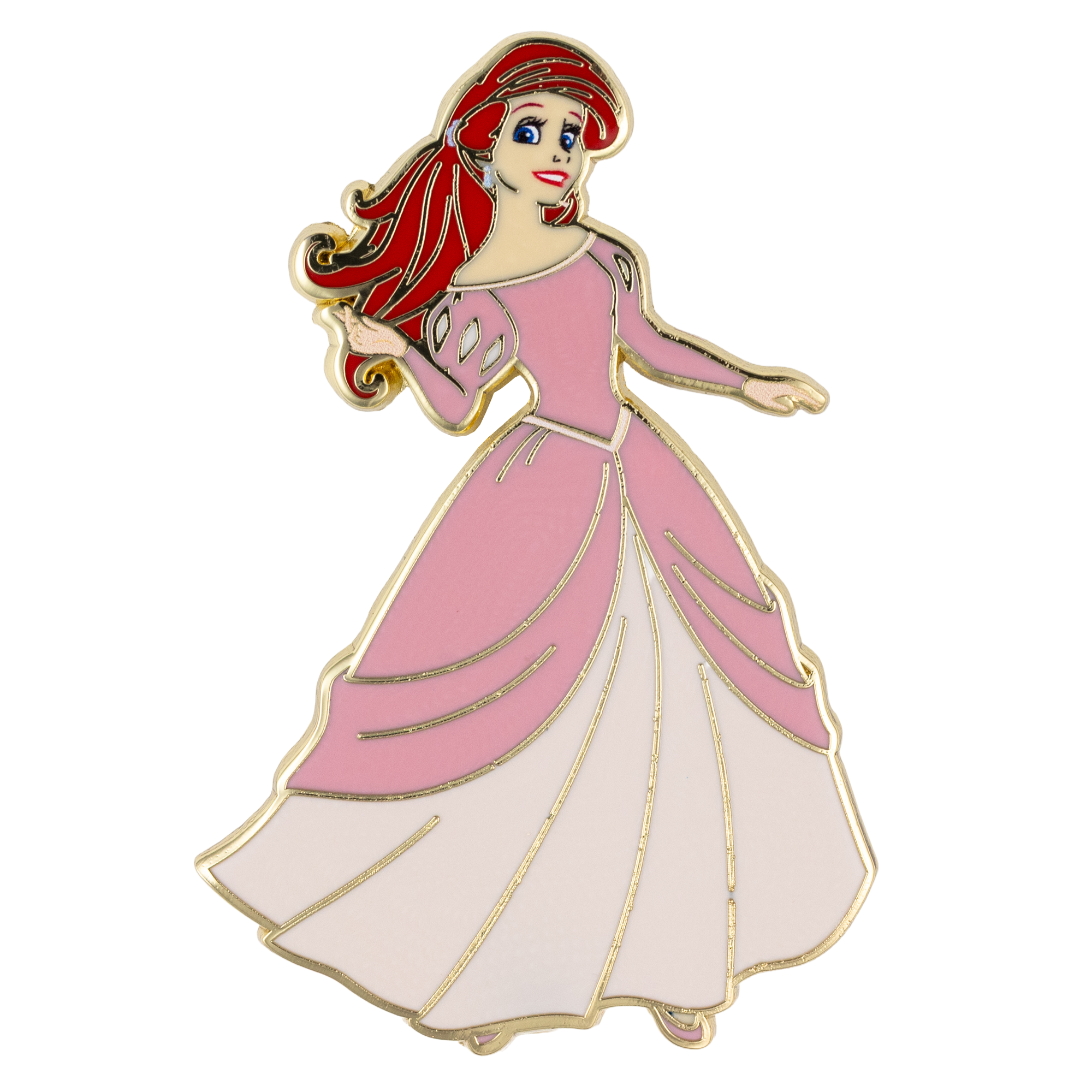 Disney Princess The Little Mermaid Ariel in Pink Dress Jumbo Collectible Trading Pin Disney Princess The Little Mermaid Ariel in Pink Dress Jumbo Collectible Trading Pin