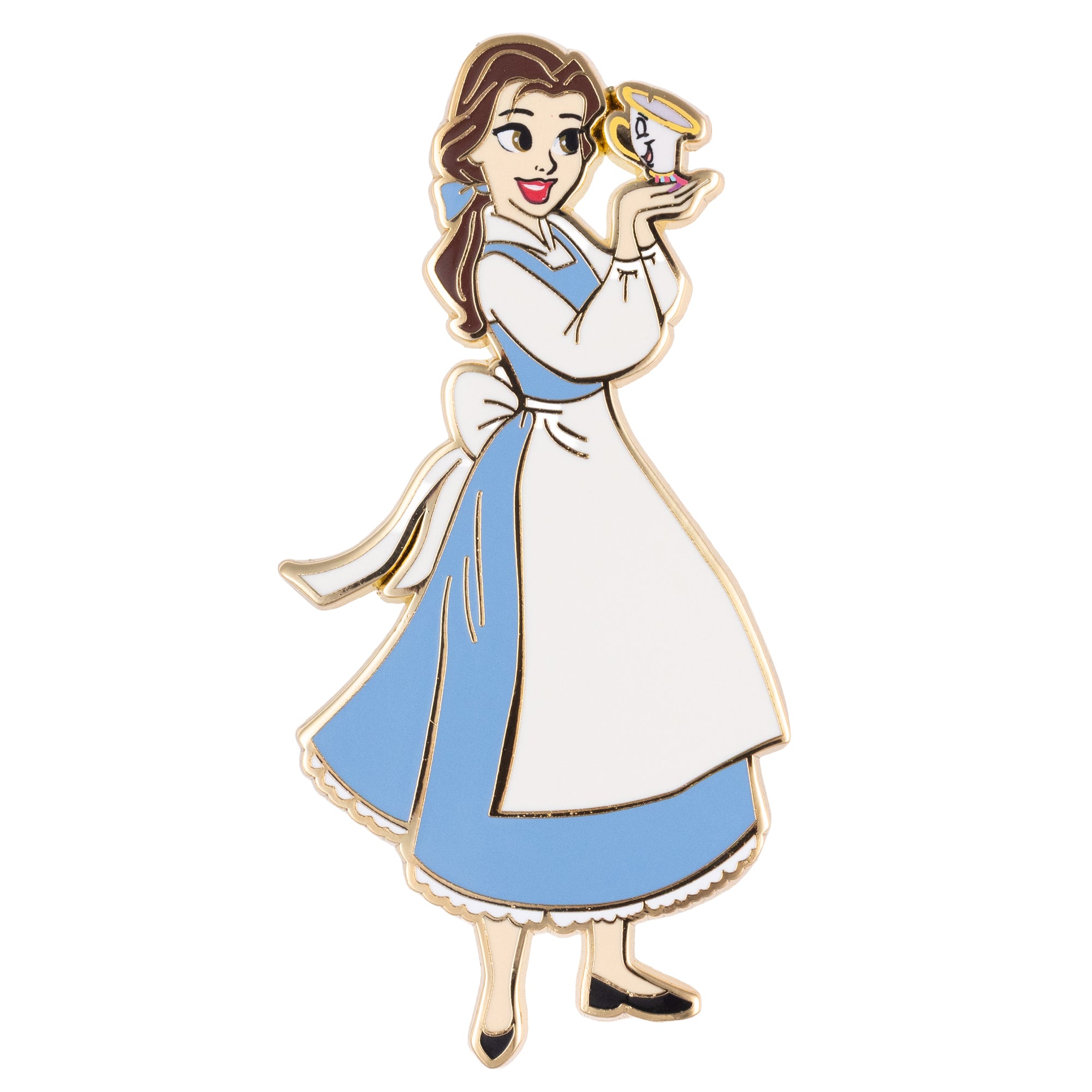 Disney Beauty and the Beast Provincial Belle with Chip Jumbo Trading Pin Disney Beauty and the Beast Provincial Belle with Chip Jumbo Trading Pin