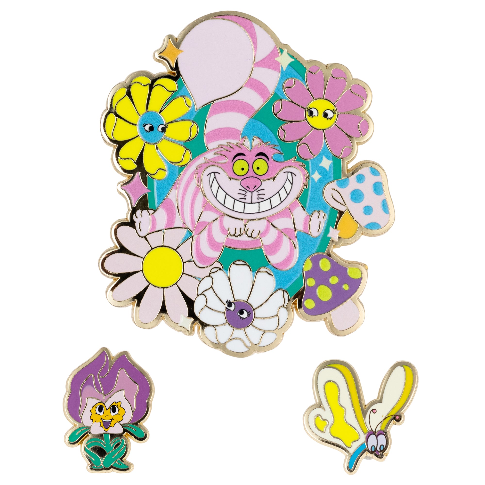 Disney Alice in Wonderland Cheshire 3 Piece Set Collectible
