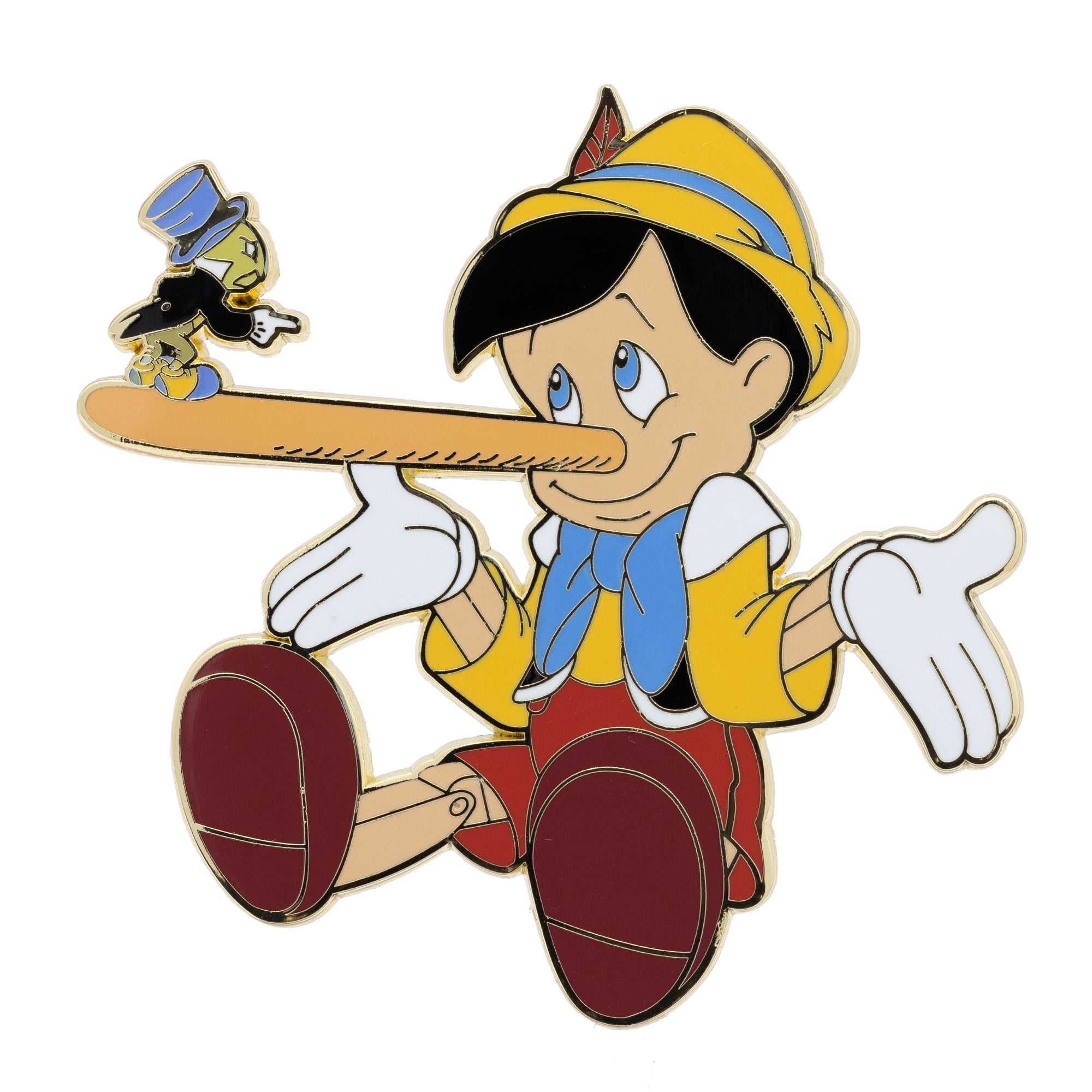 Disney Pinocchio and Jiminy Cricket 2.5" Collectible Pin Special Edition 200