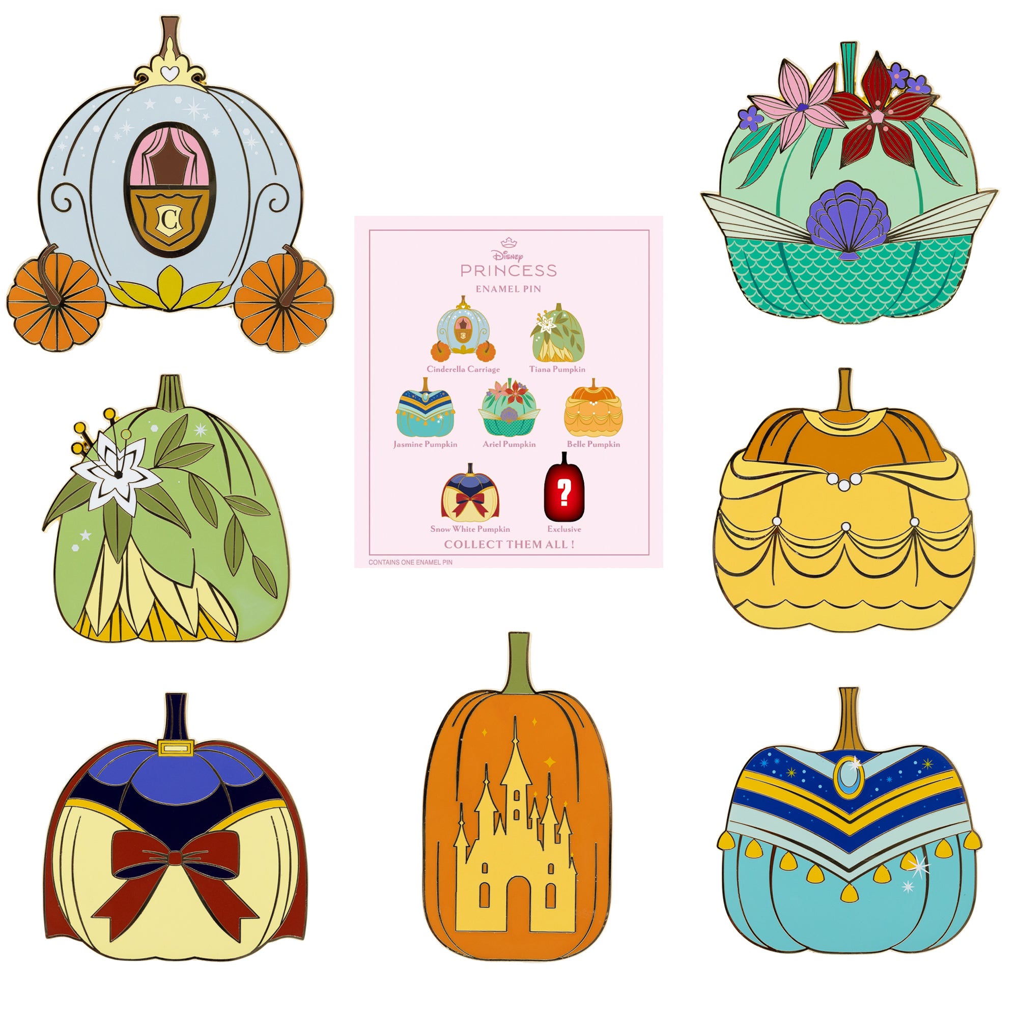 Disney Princess Royal Harvest Collection 2.25"-2.5" Mystery Pins - Limited Edition 300/200/100