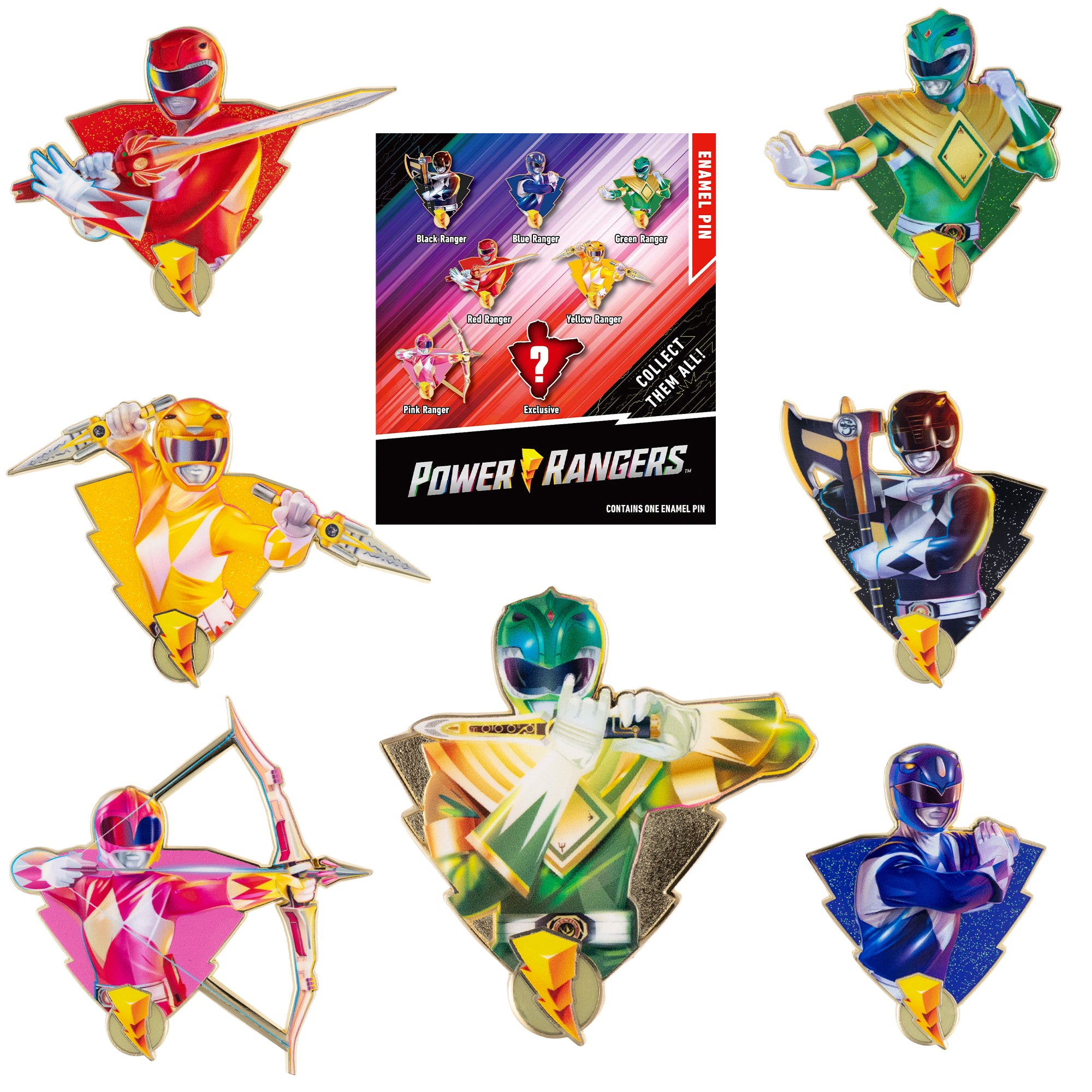 Power Rangers Jumbo 3" Mystery Pins - Limited Edition 200/100