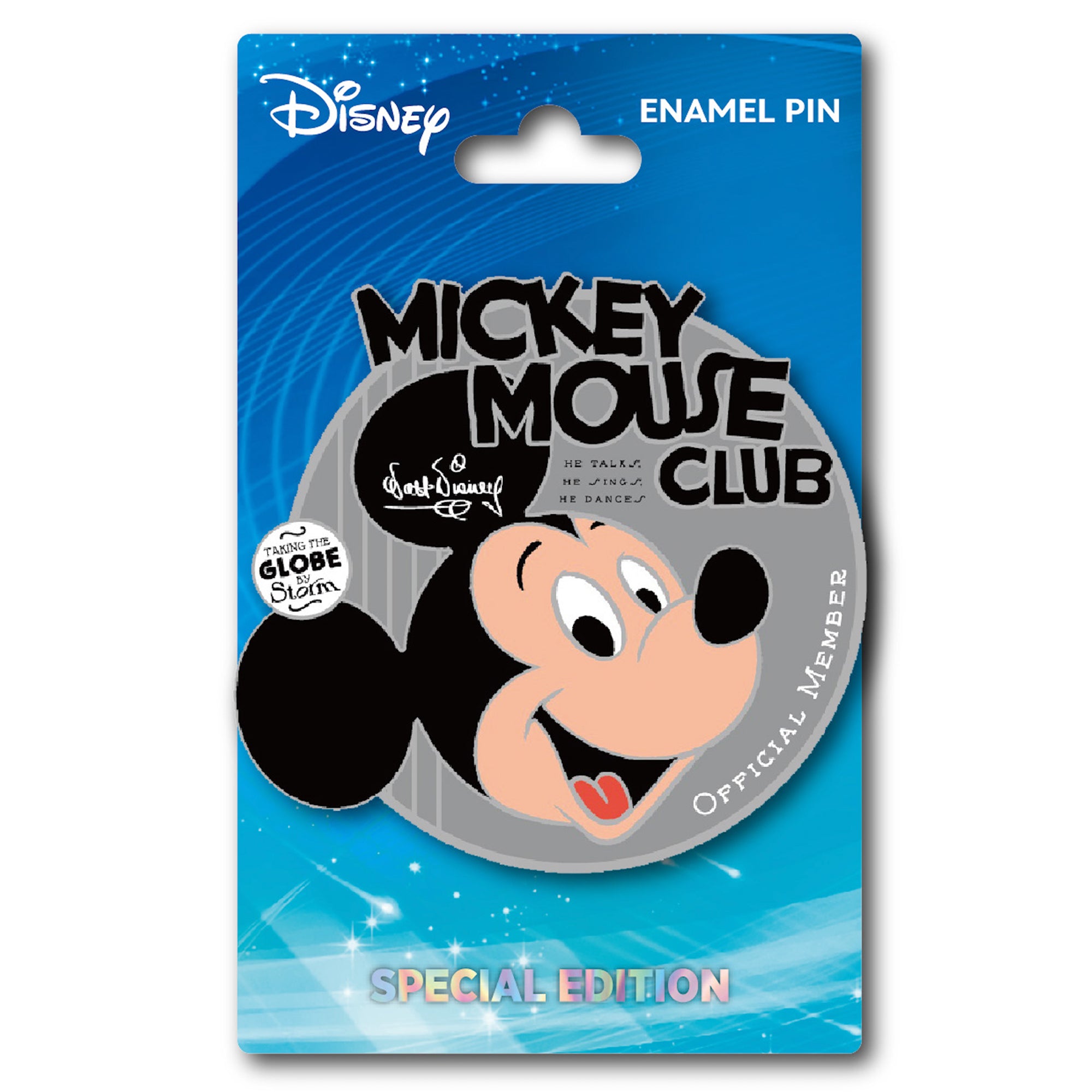 Disney Retro Mickey Mouse Clubhouse Official Member 2.5" Collectible Pin Special Edition 300