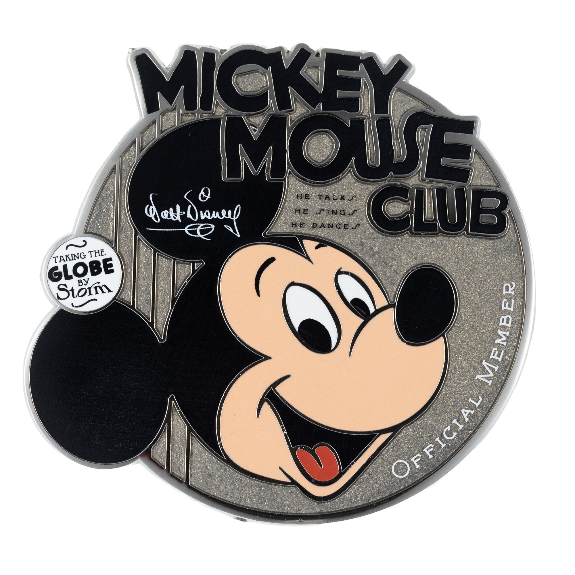 Disney Retro Mickey Mouse Clubhouse Official Member 2.5" Collectible Pin Special Edition 300