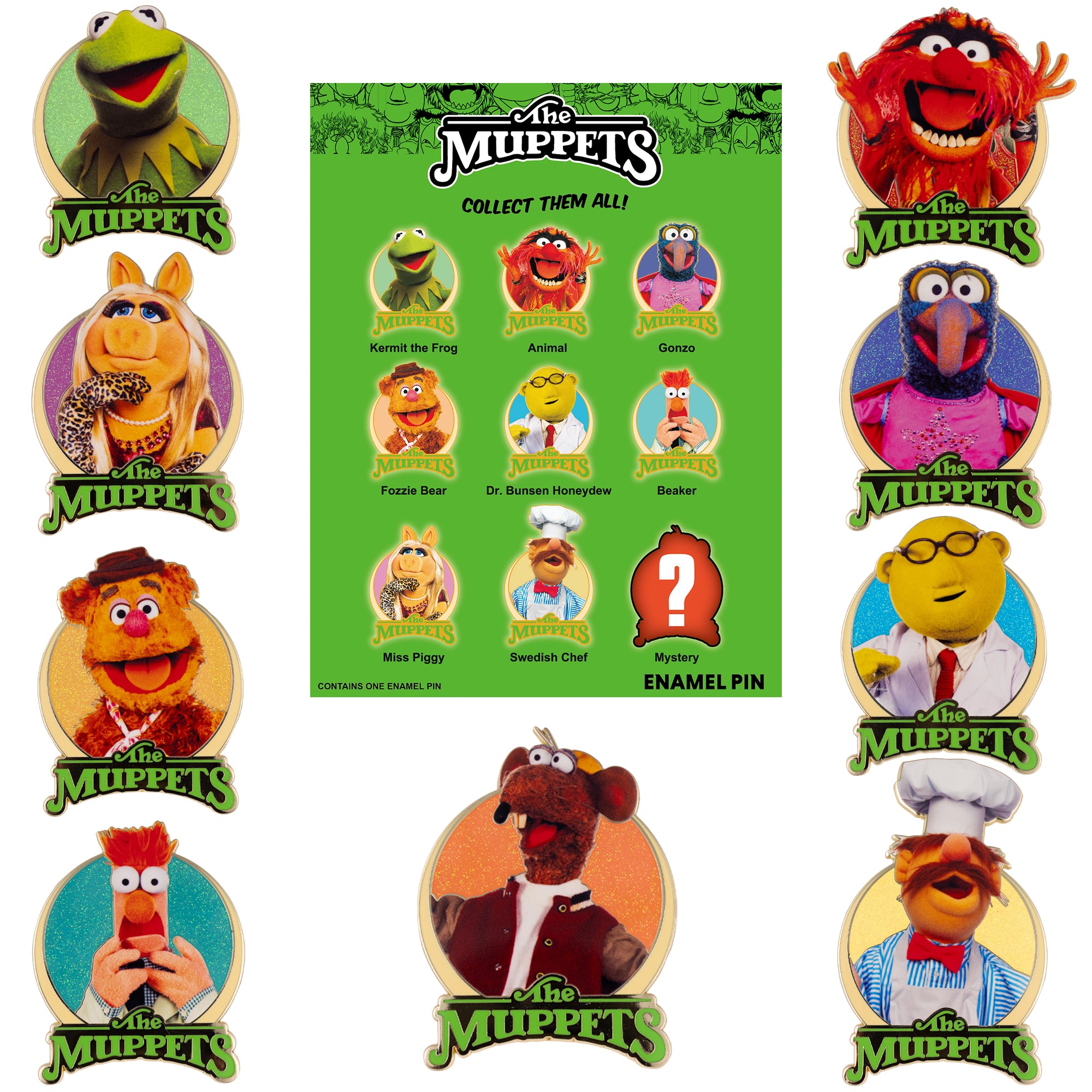 HIDEマペット　美品 Disney The Muppets Show Jumbo Collectible Trading Pin – The Pink a