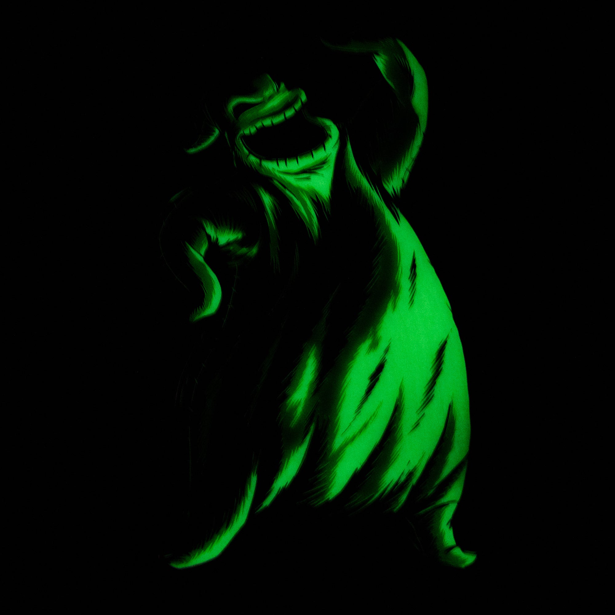 Nightmare Before Christmas Oogie Boogie Jumbo 4" Collectible Pin Special Edition 500 - GLOW IN THE DARK