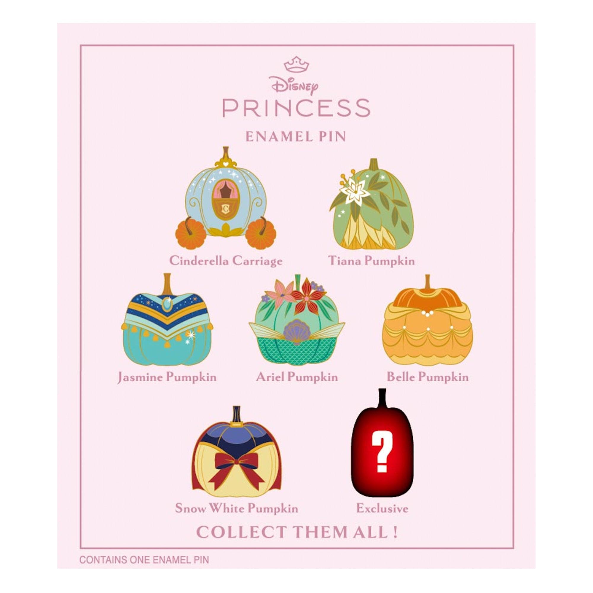 Disney Princess Royal Harvest Collection 2.25"-2.5" Mystery Pins - Limited Edition 300/200/100