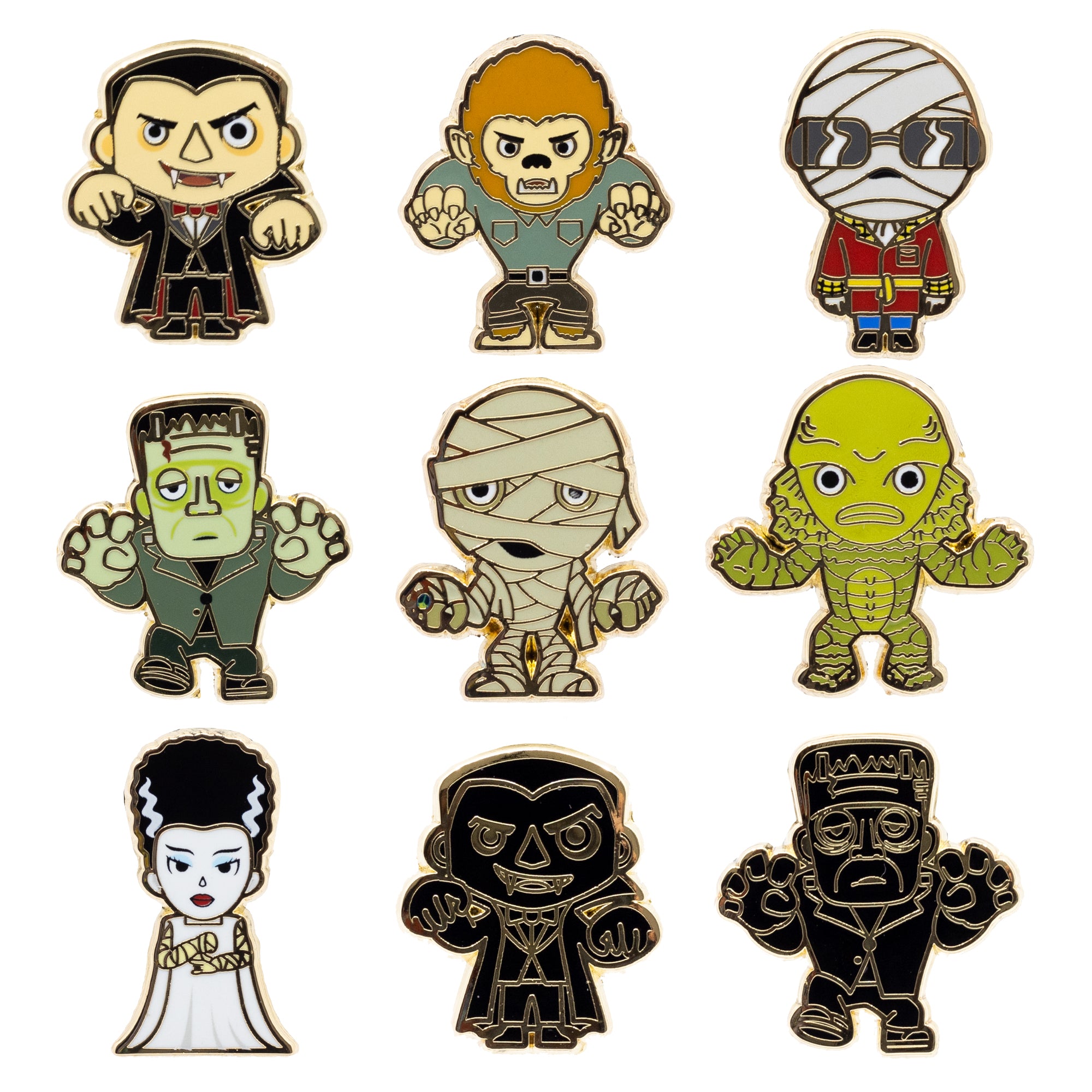 Universal Studios Mini Micro Mystery - Universal Monsters - 2 Pins Per Box! - Special Edition 300/150