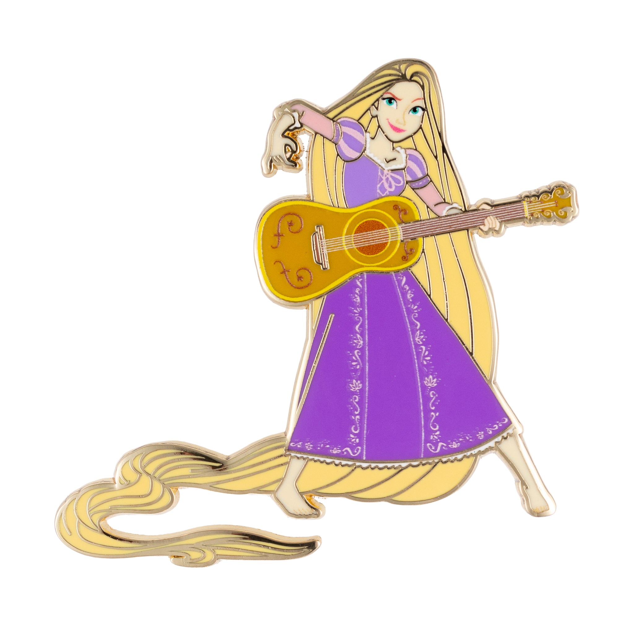 Disney Princess Rapunzel with Guitar 3" Collectible Trading Pin