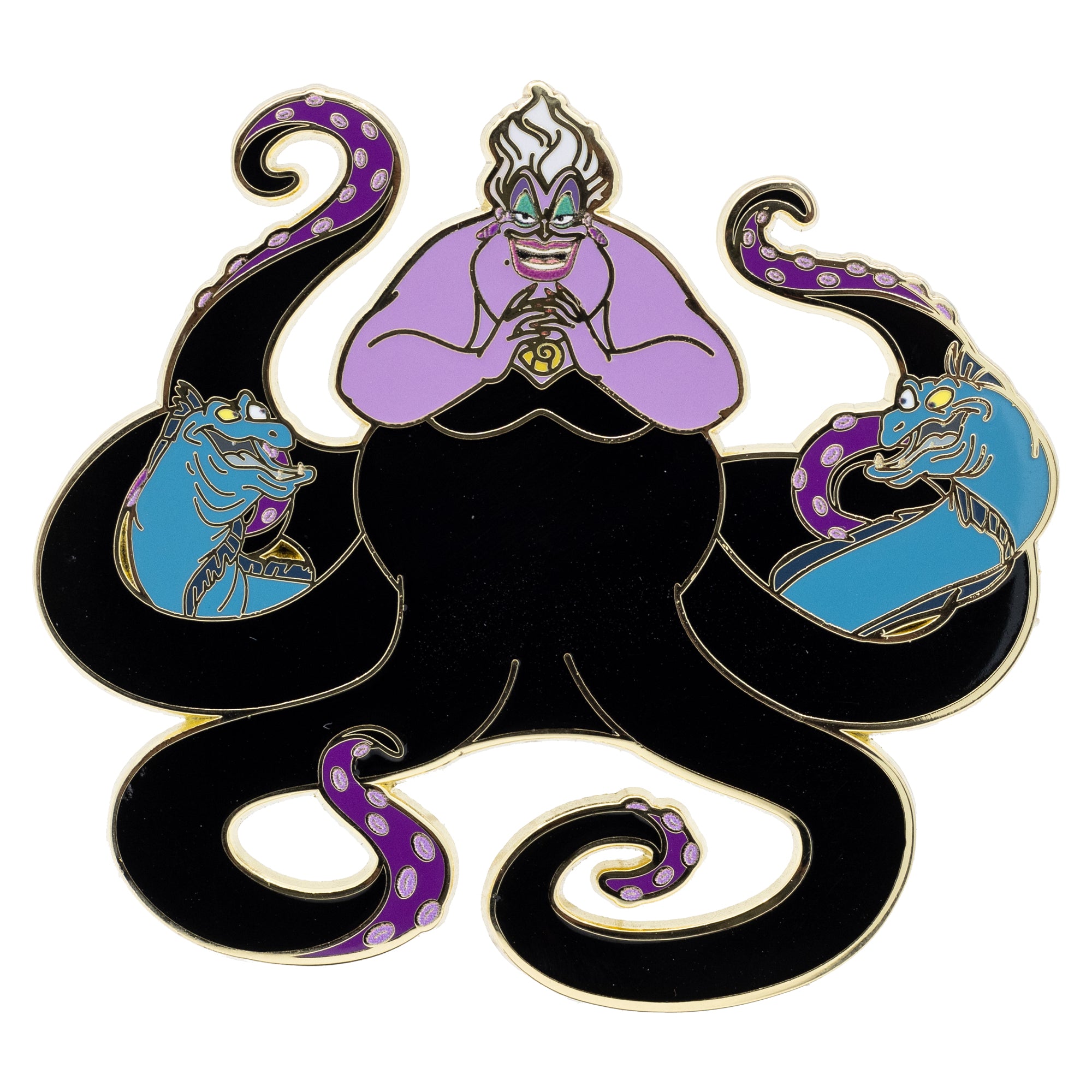 Disney Villains Ursula with Flotsam and Jetsam 2.5" Collectible Trading Pin