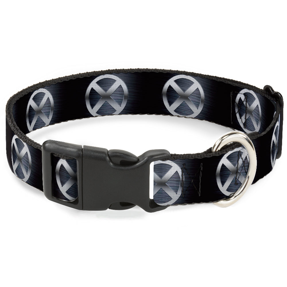 Plastic Clip Collar - X-Men X Icon Black/Silvers