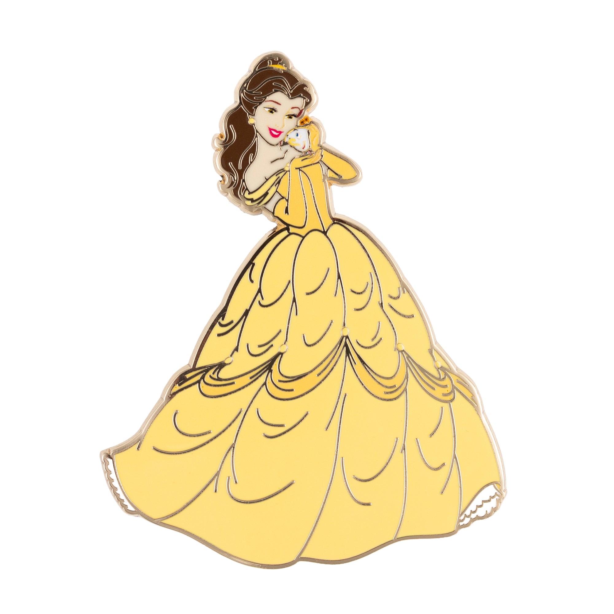 Disney Princess Belle with Chip 2.5" Collectible Trading Pin