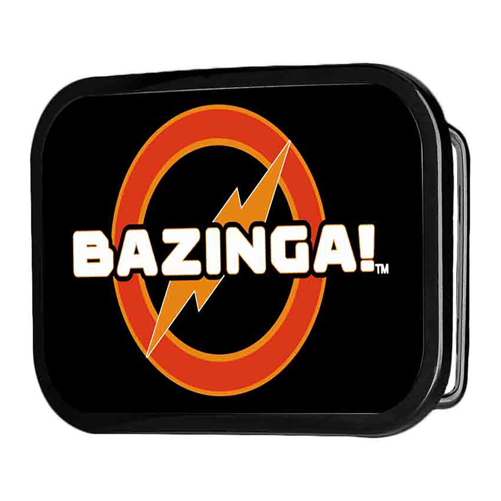 BAZINGA! Logo FCG Black - Chrome Rock Star Buckle