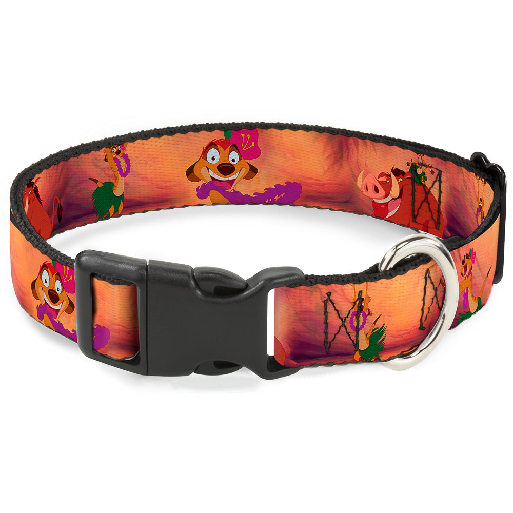 Plastic Clip Collar - Timon &amp; Pumba The Hula Song Poses