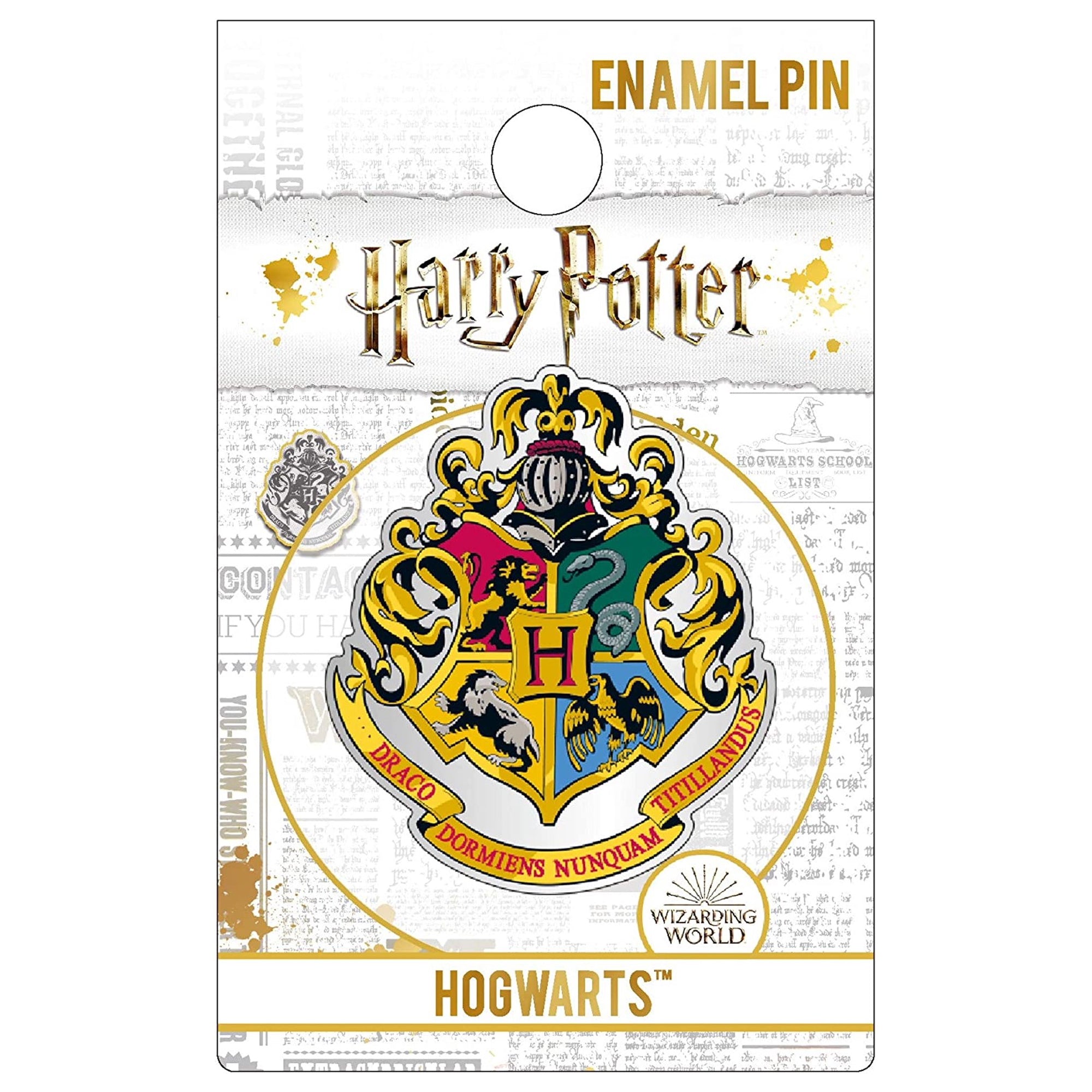 Harry Potter Snitch Crest Pewter Lapel Pin