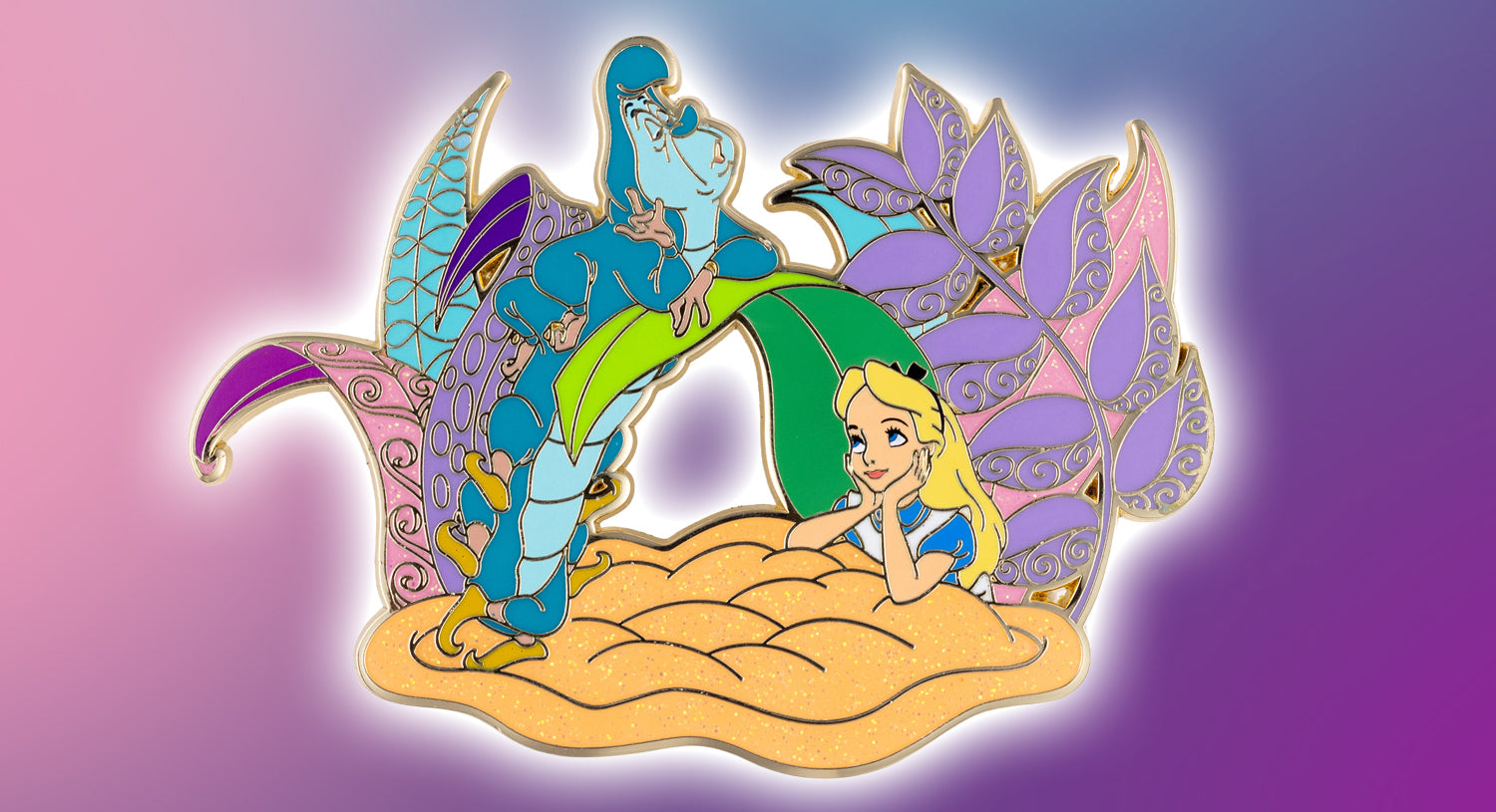 Alice in Wonderland with Caterpillar