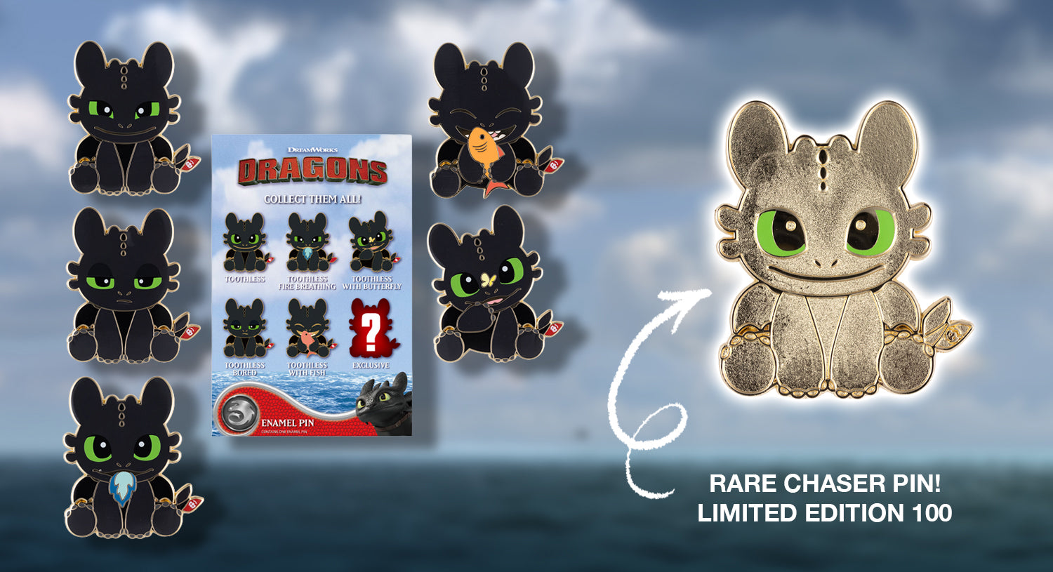 DreamWorks How to Train Your Dragon Mystery Pins!