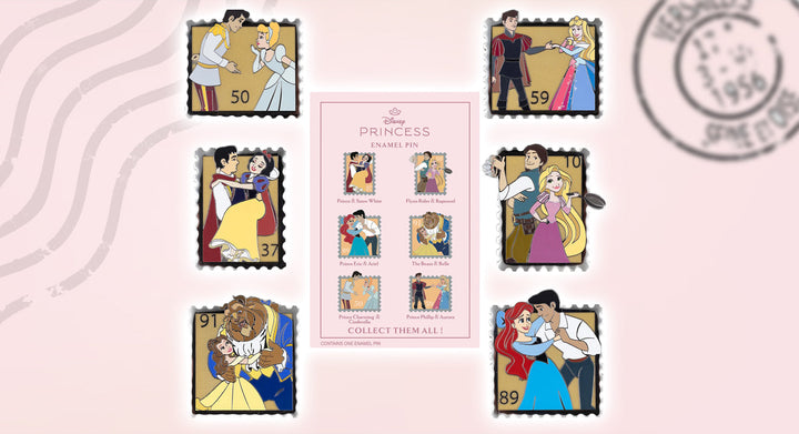 Disney Princess Royal Stamp Mystery Pins