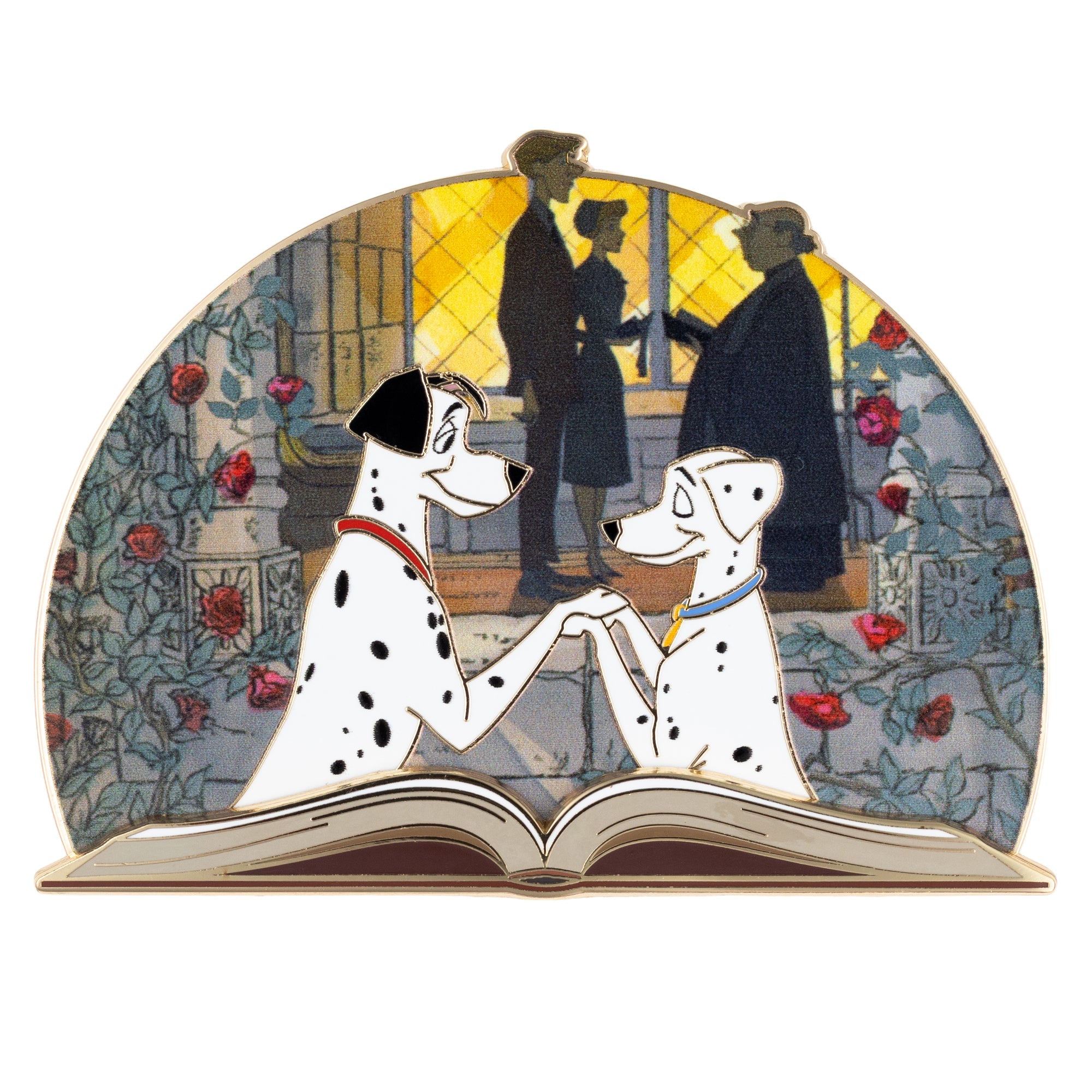 ディズニー 101 Dalmatians ダルメシアン 限定 ピンバッジ Disney Storybook 101 Dalmatians Jumbo Collectible Pin – The Pink a