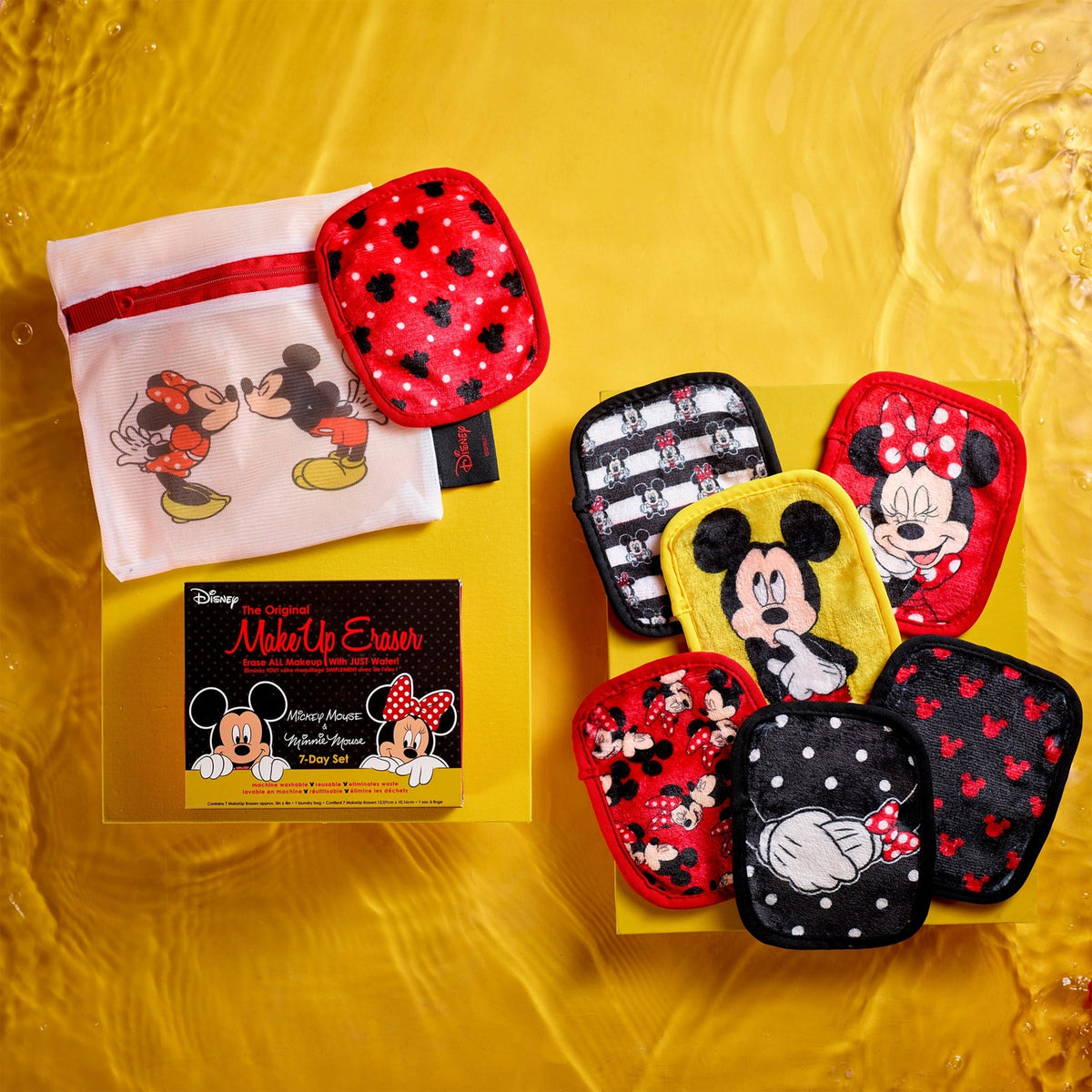 Disney Mickey and Minnie 7 Piece Makeup Eraser Set