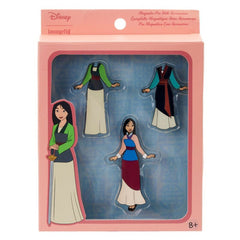 Loungefly Disney Mulan Paper Doll Magnetic Pin Set