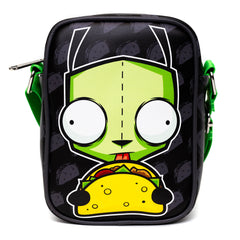 Invader Zim Gir with a Taco Crossbody Bag