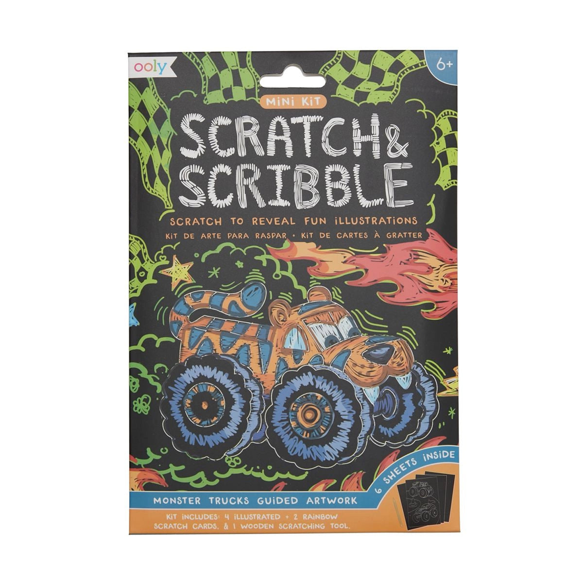 Mini Scratch &amp; Scribble Art Kit: Monster Truck - FINAL SALE