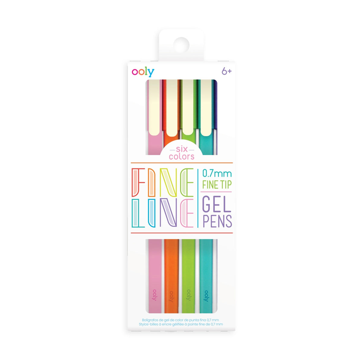 Fine Lines Gel Pens Set of 6 - FINAL SALE