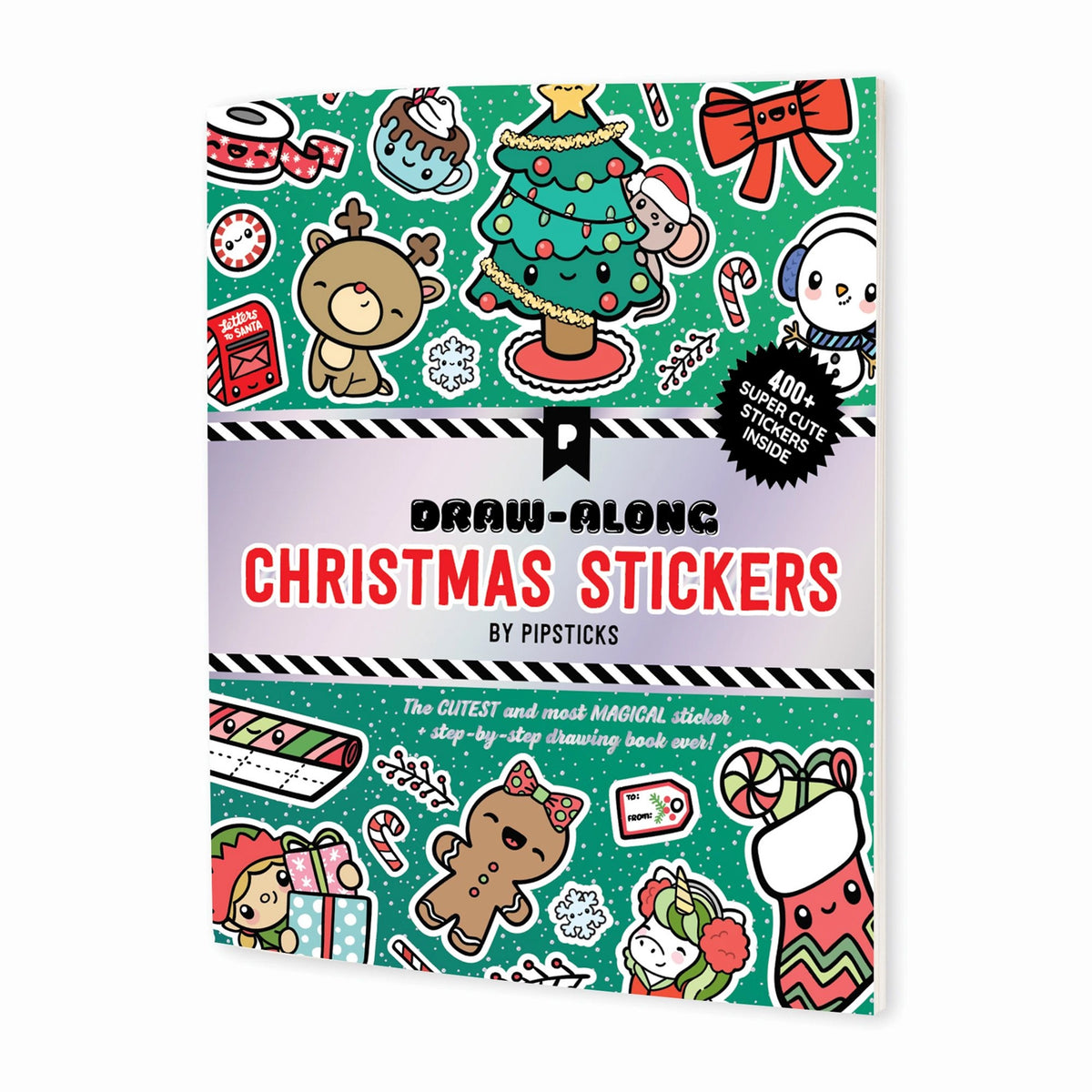Draw-Along Christmas Sticker Book Activity Set