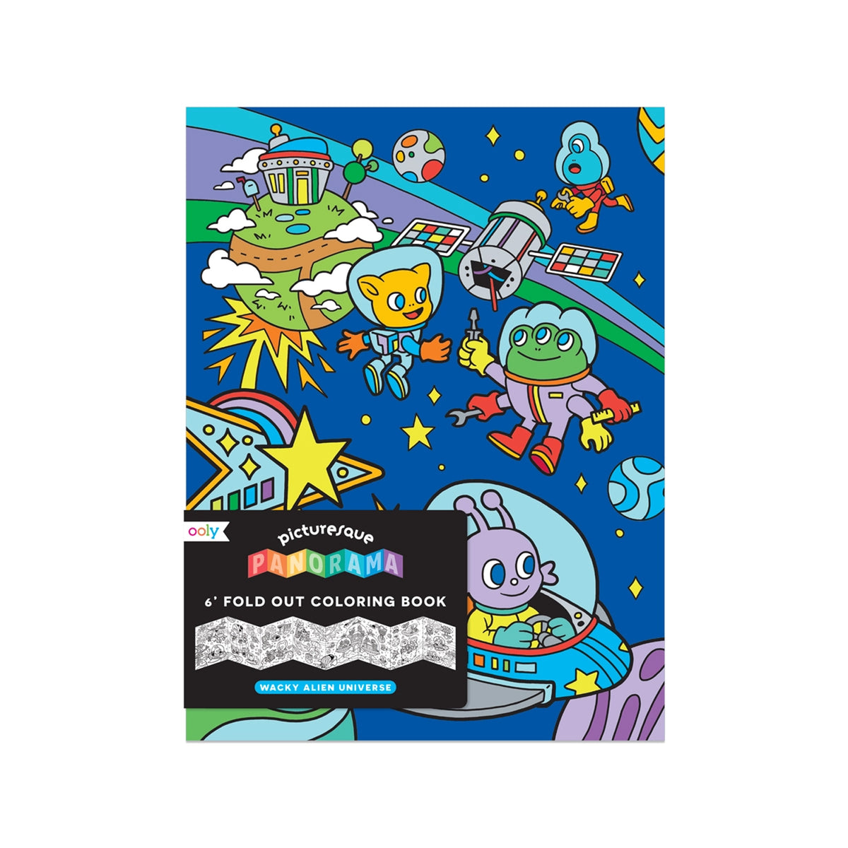 Picturesque Panorama Coloring Book - Wacky Alien Universe