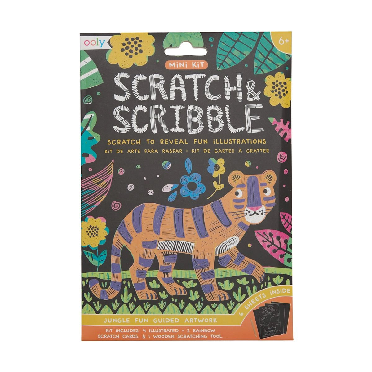 Mini Scratch &amp; Scribble Art Kit: Jungle Fun - FINAL SALE