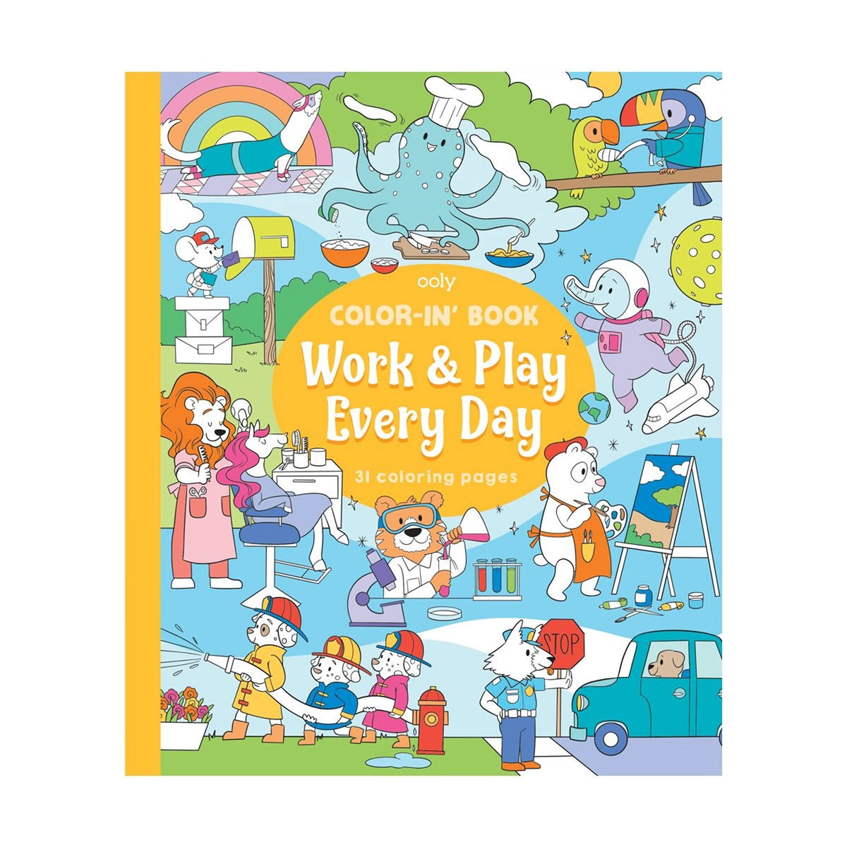 Color-in&#39; Book: Work &amp; Play Every Day