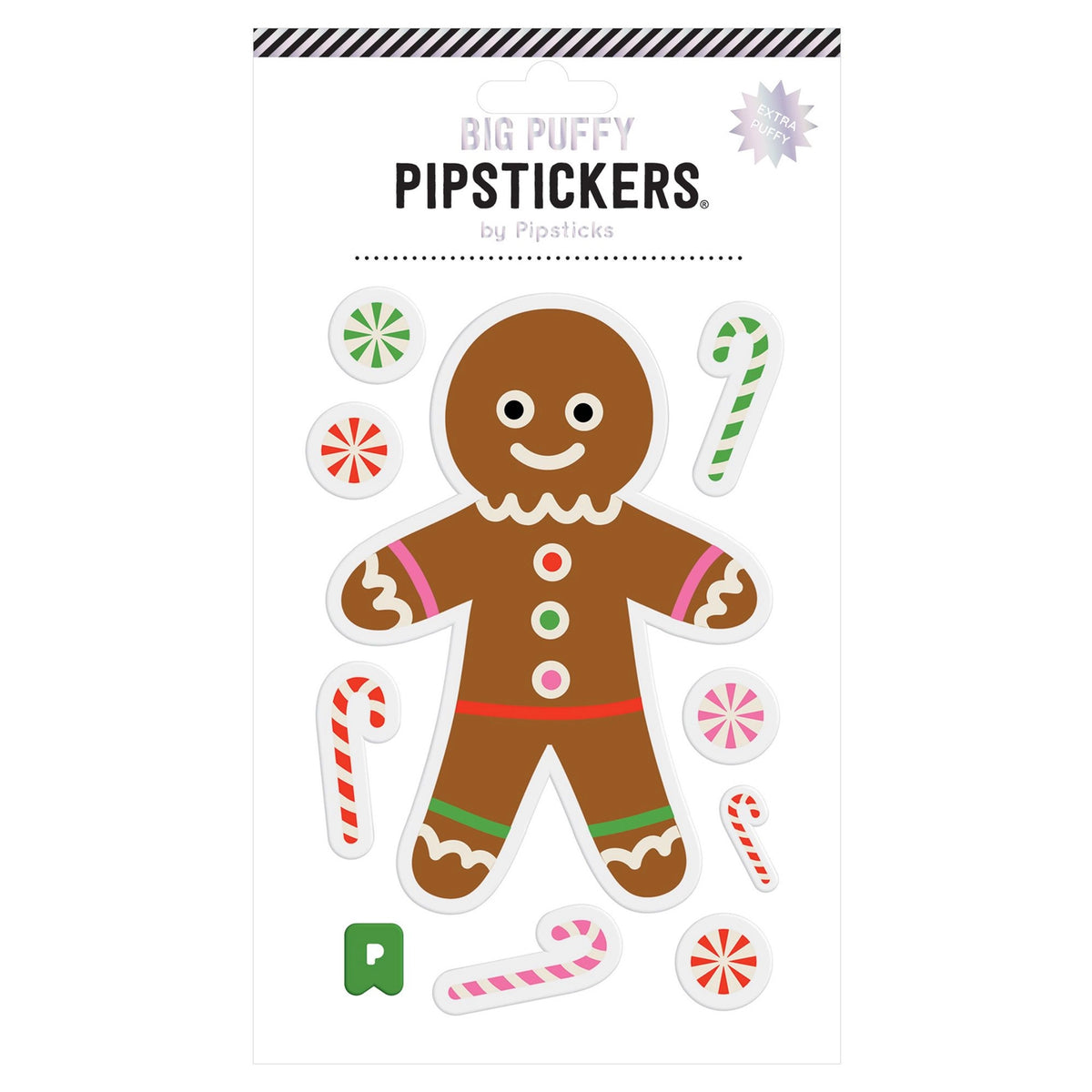 Big Puffy Gingerbread Cookie Sticker - FINAL SALE