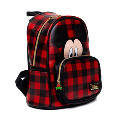 Disney Holiday Plaid Mickey Mouse Mini Backpack