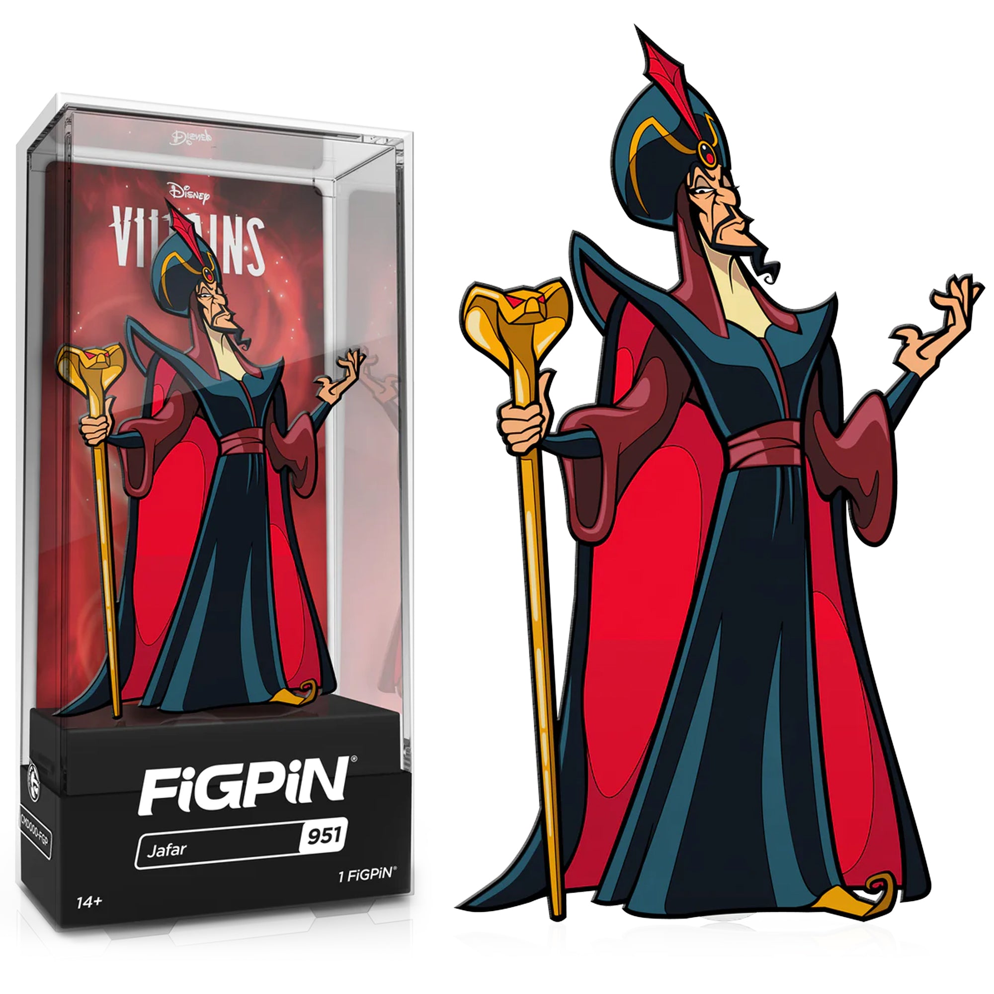 Disney Villains Jafar 3" Collectible Pin #951