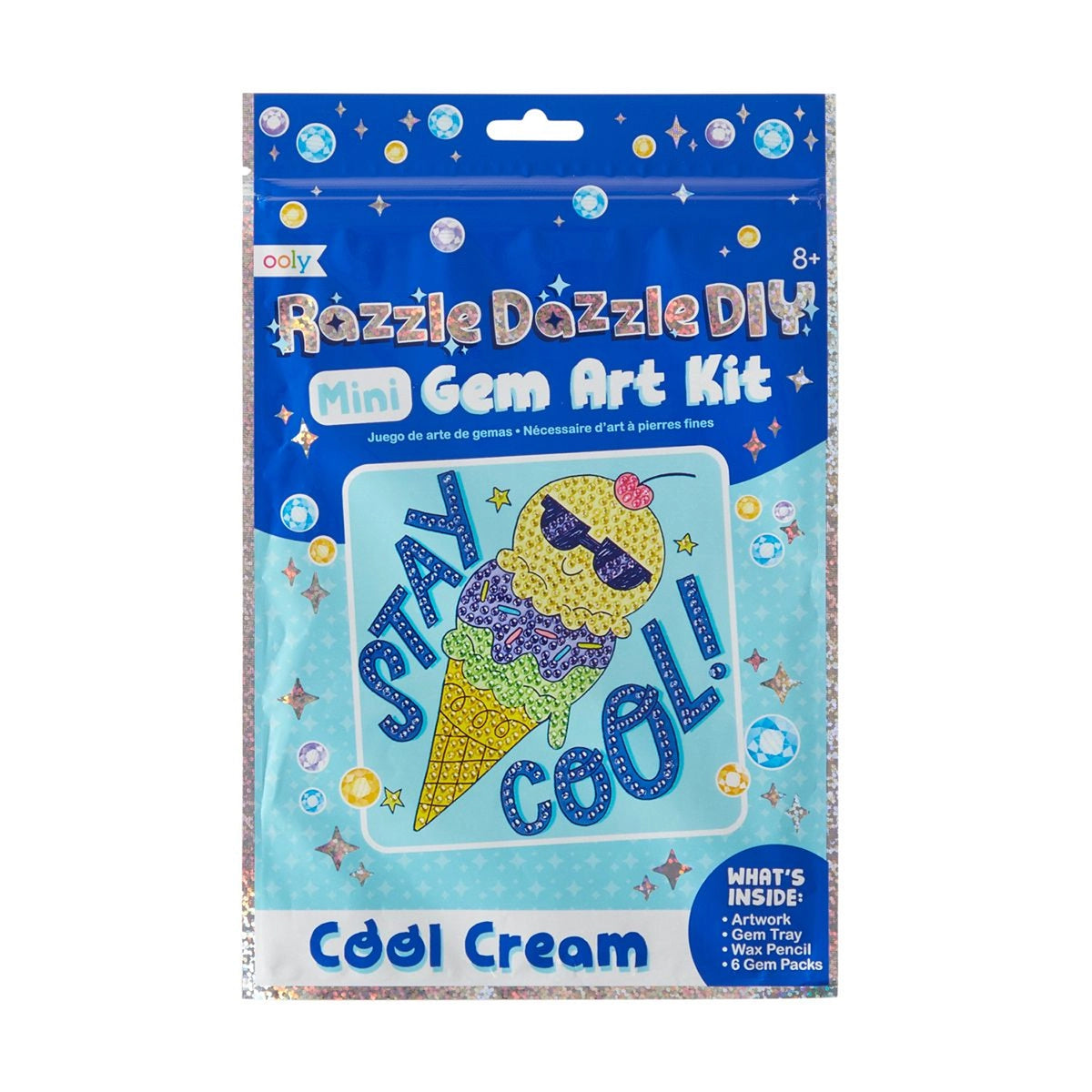 Razzle Dazzle D.I.Y. Mini Gem Art Kit: Cool Cream - FINAL SALE