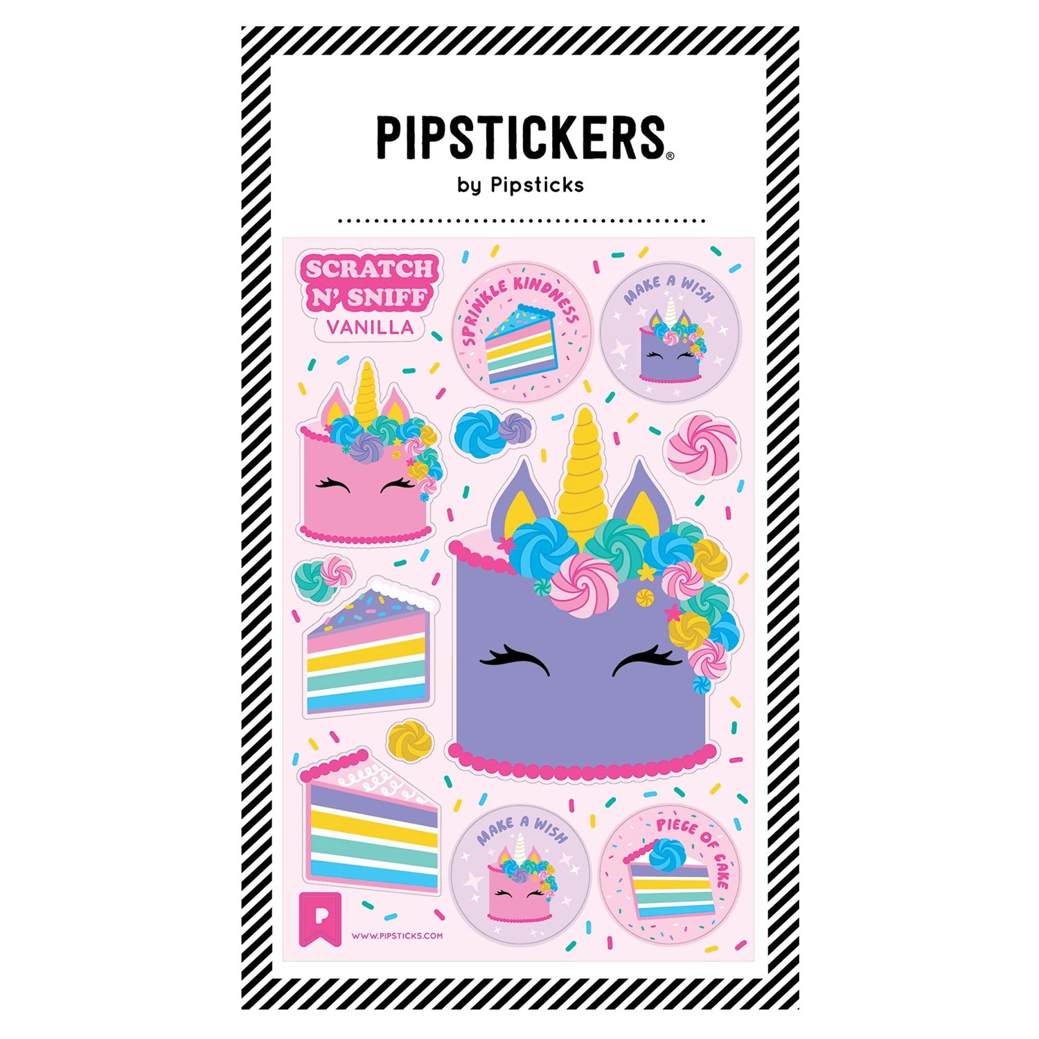 Unicorn Cake Scratch 'n Sniff Sticker Sheet
