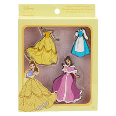 Loungefly Disney Beauty and the Beast Belle Paper Doll Magnetic Pin Set