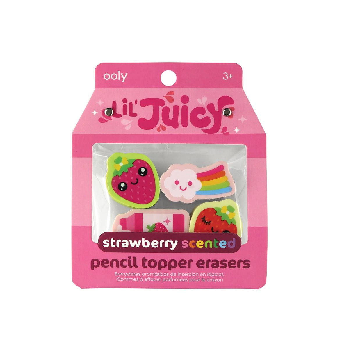 Lil&#39; Juicy Scented Topper Eraser - Strawberry - FINAL SALE