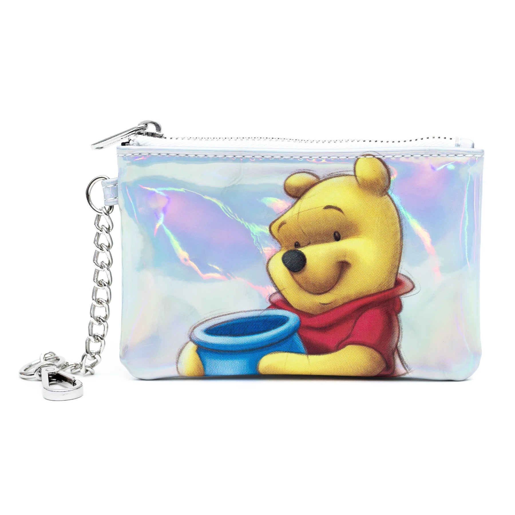 Disney 100 Holographic Winnie the Pooh Card Holder Wallet Keychain