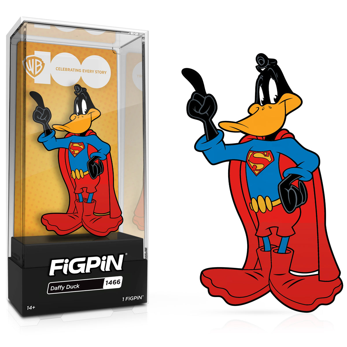 Warner Brothers 100th Anniversary Daffy Duck 3" Collectible Pin #1466