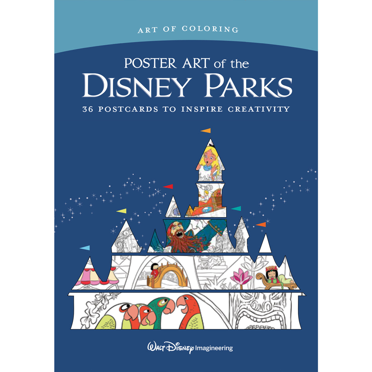 Art of Coloring: Poster Art of the Disney Parks Coloring Postcards