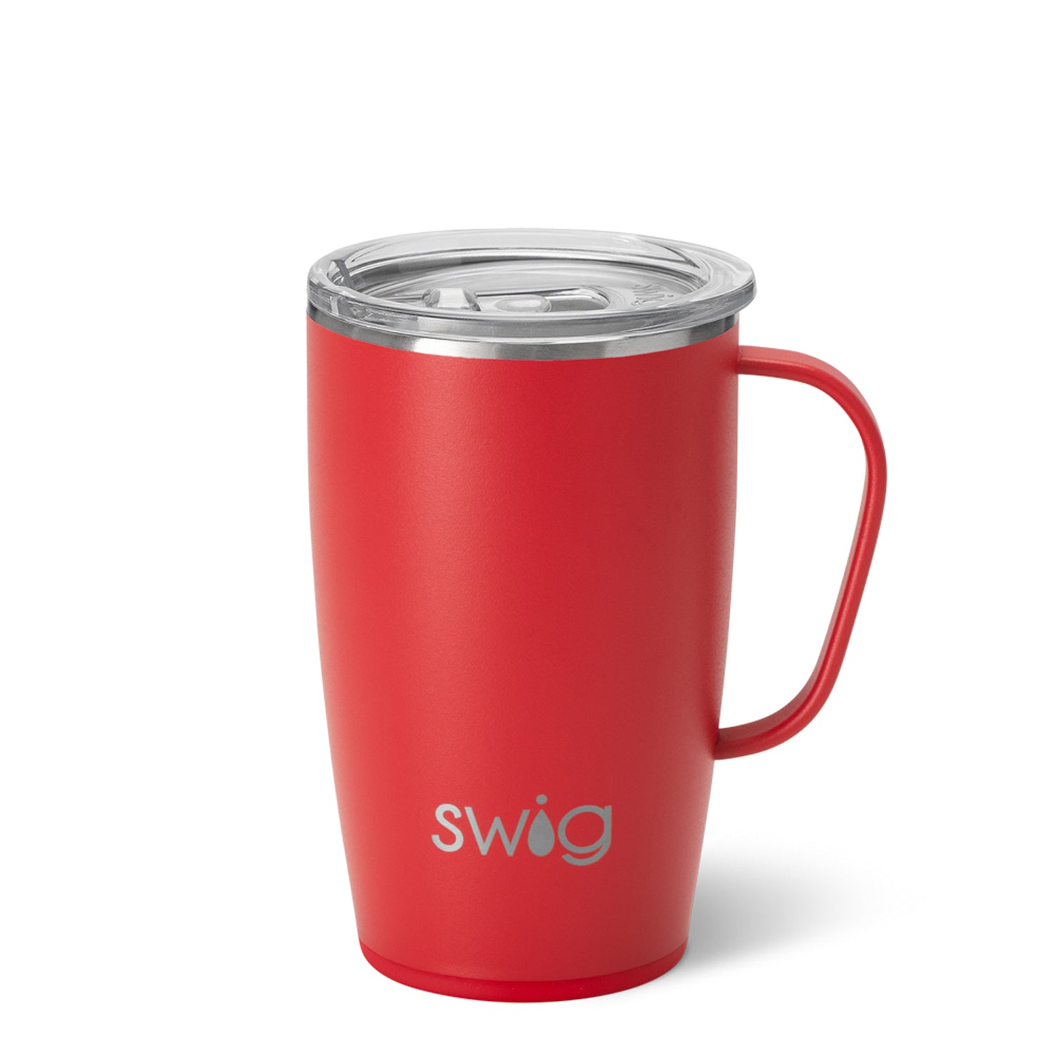Swig Red 18oz Stainless Steel Travel Mug