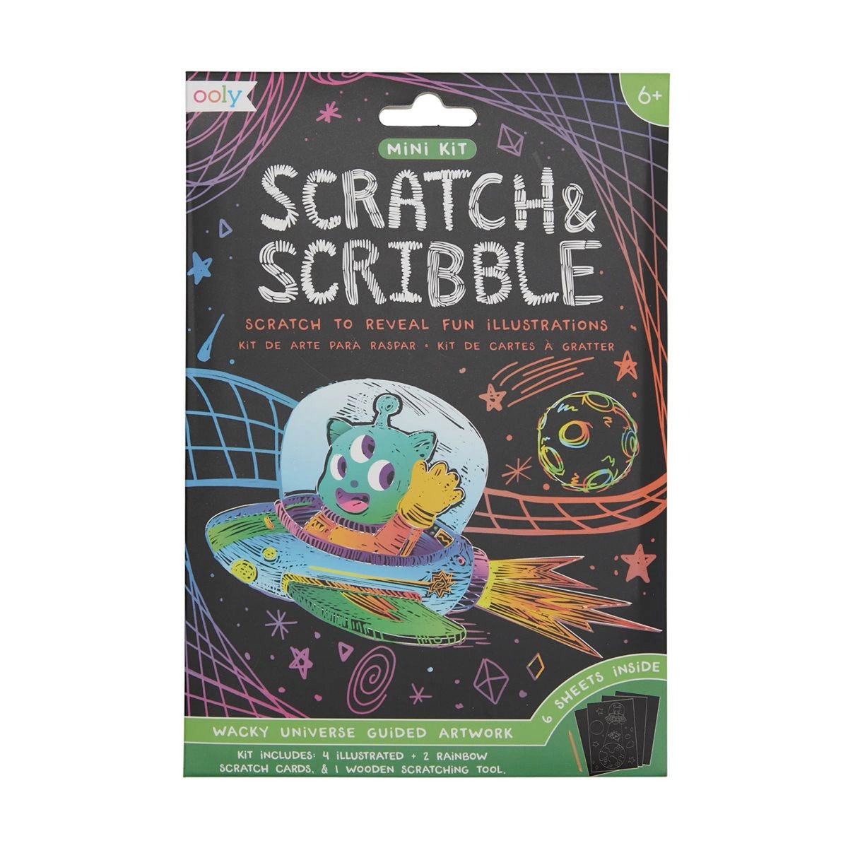 Mini Scratch &amp; Scribble Art Kit: Wacky Universe