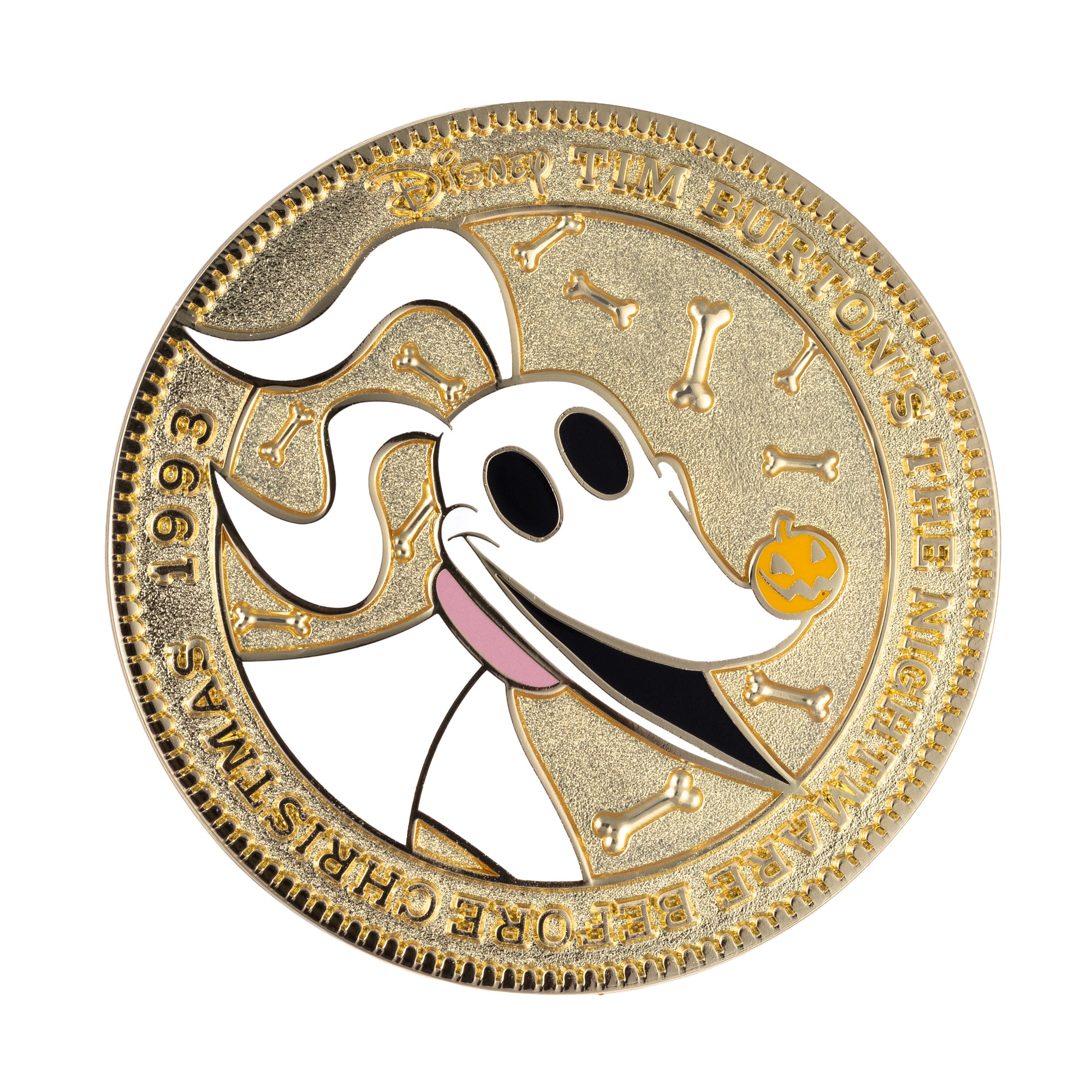 Disney Nightmare Before Christmas Zero Coin Jumbo Collectible Pin