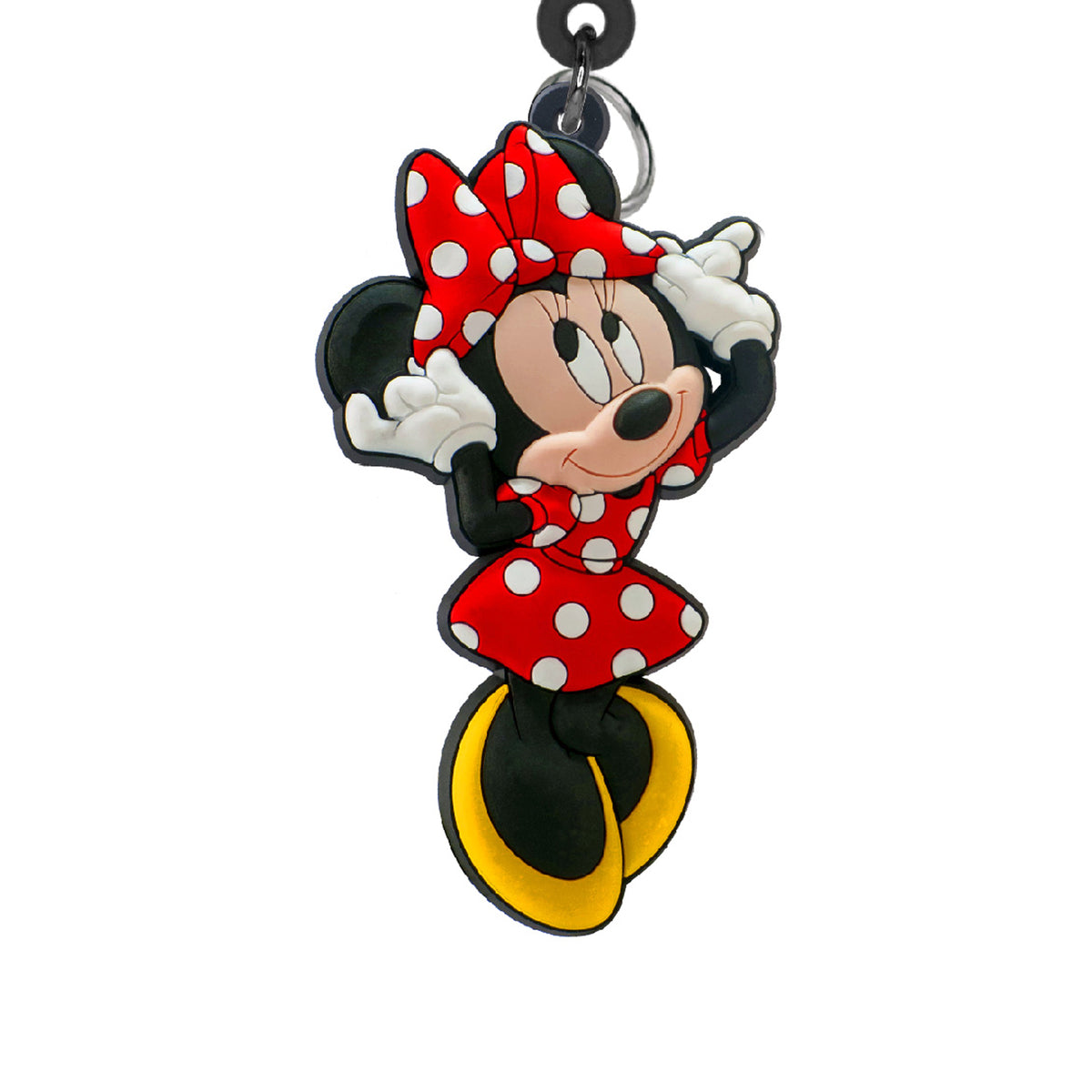 Disney Minnie Mouse Collectible Soft Touch Bag Clip/Luggage Charm