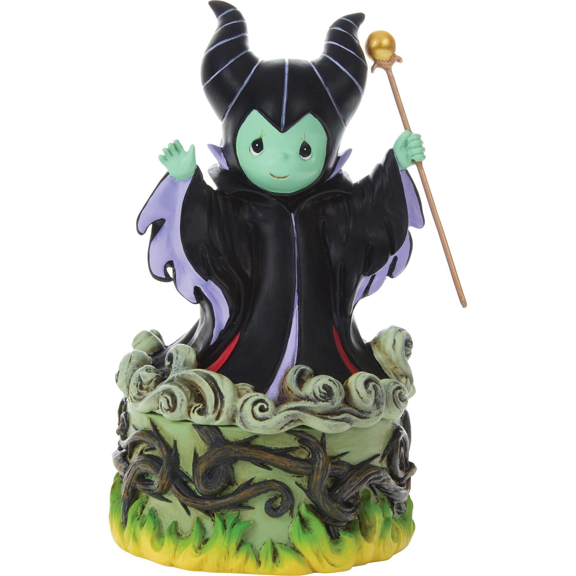 Disney Sleeping Beauty Maleficent Precious Moments Trinket Box